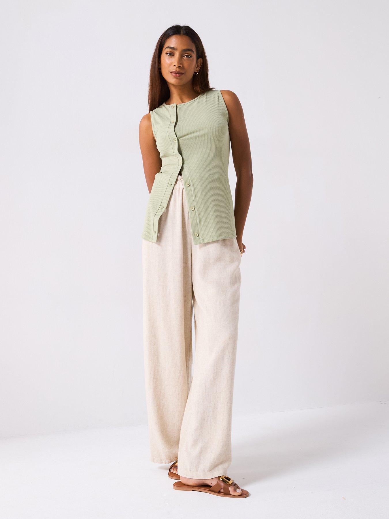 v-by-very-asymmetric-button-up-top-greenback