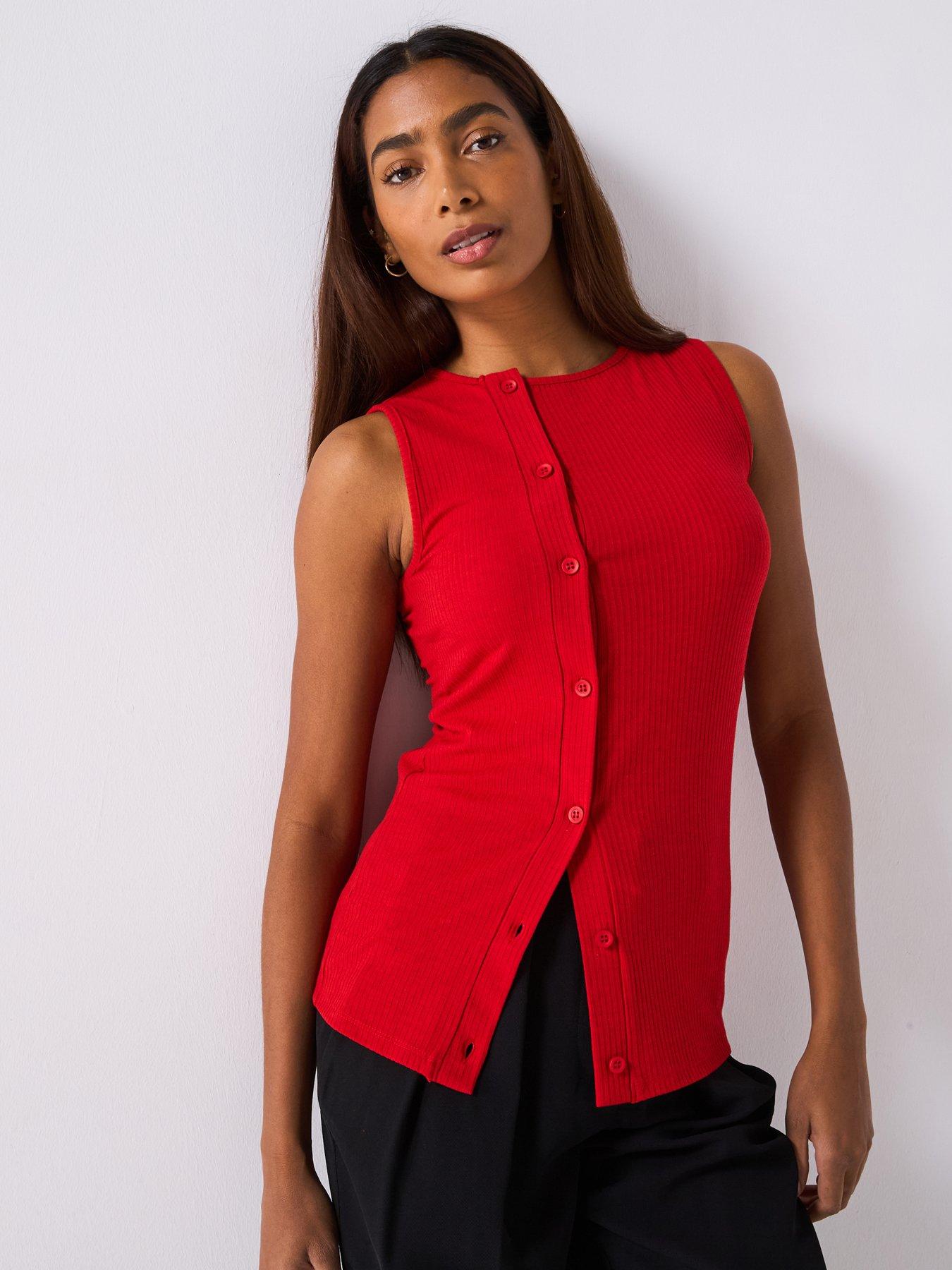 v-by-very-asymmetric-button-up-top-redfront