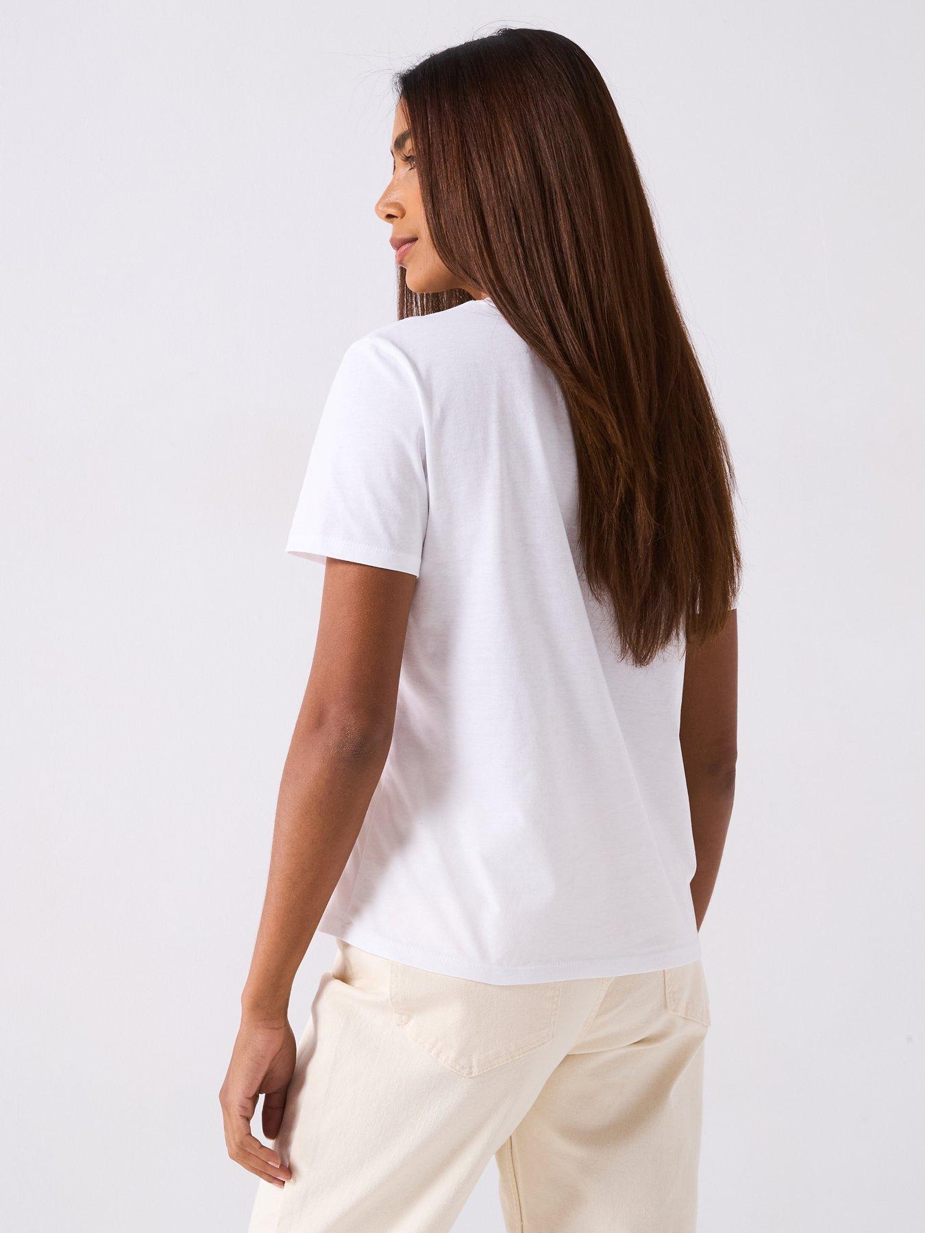 Image 2 of 6 of V by Very La Mer Shell Graphic T-Shirt - White
