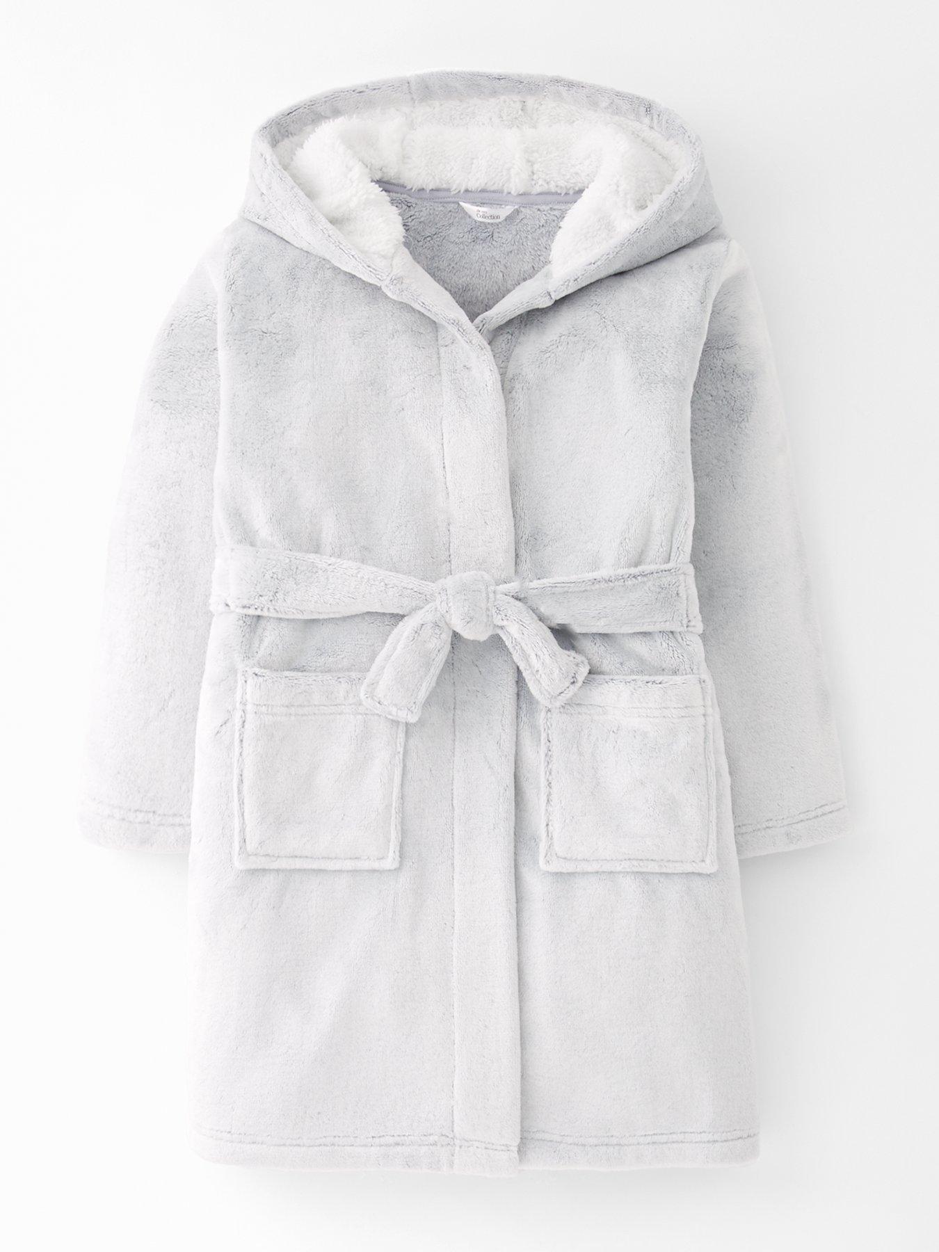 Image 1 of 4 of The Very Collection Fleece Dressing Gown - Multi