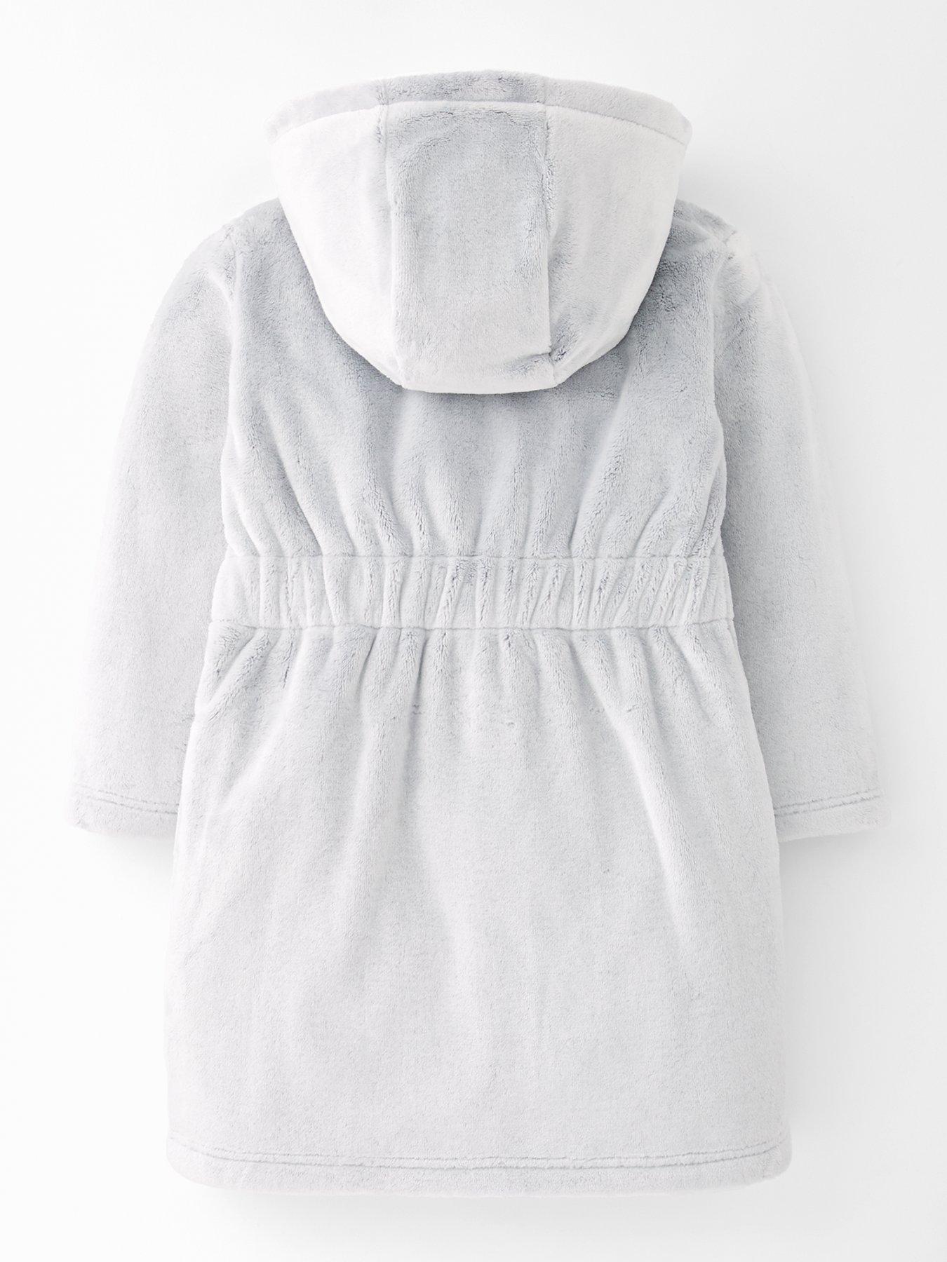 Image 2 of 4 of The Very Collection Fleece Dressing Gown - Multi
