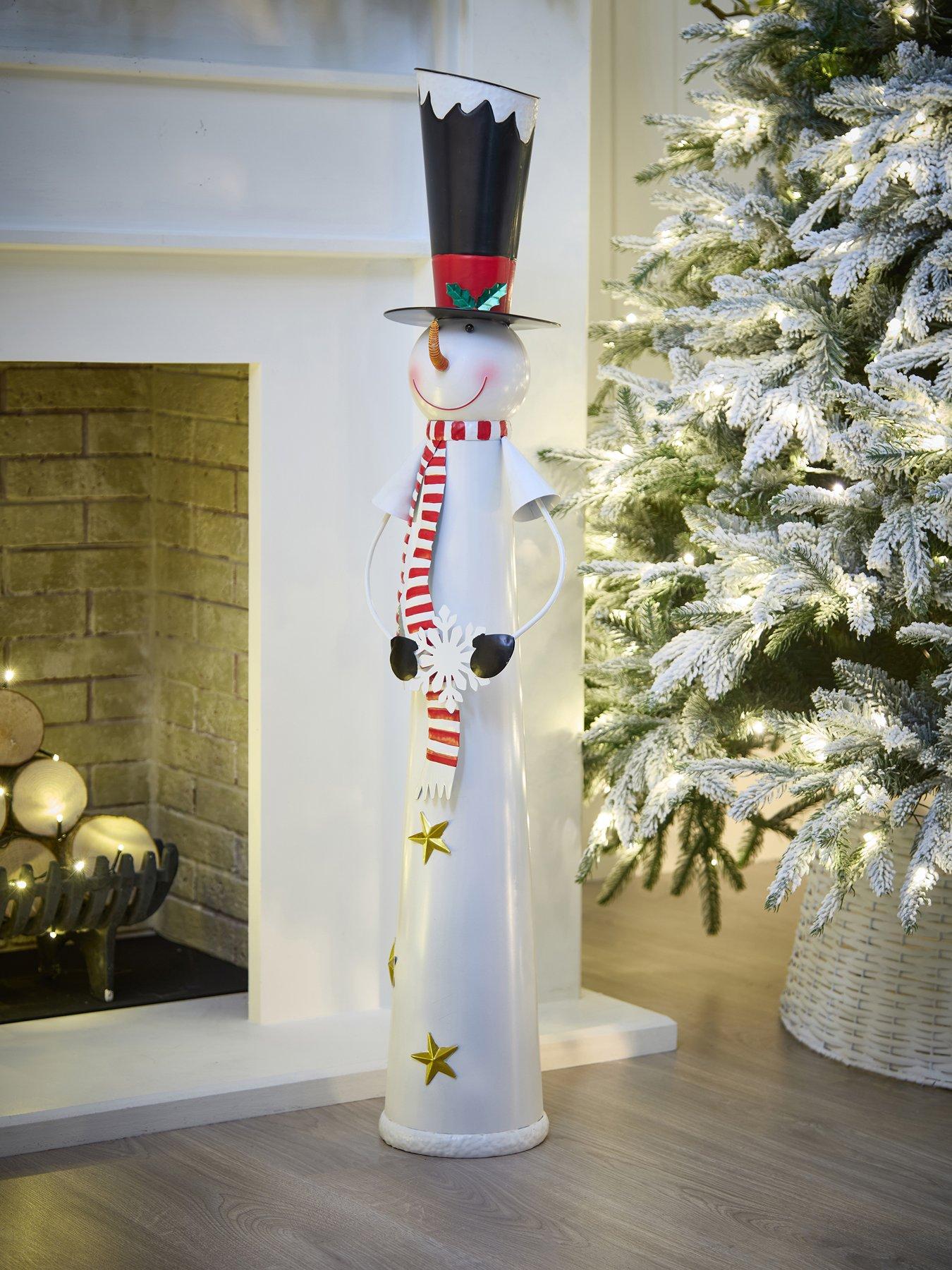 The Very Collection 102 cm Metal Snowman Ornament