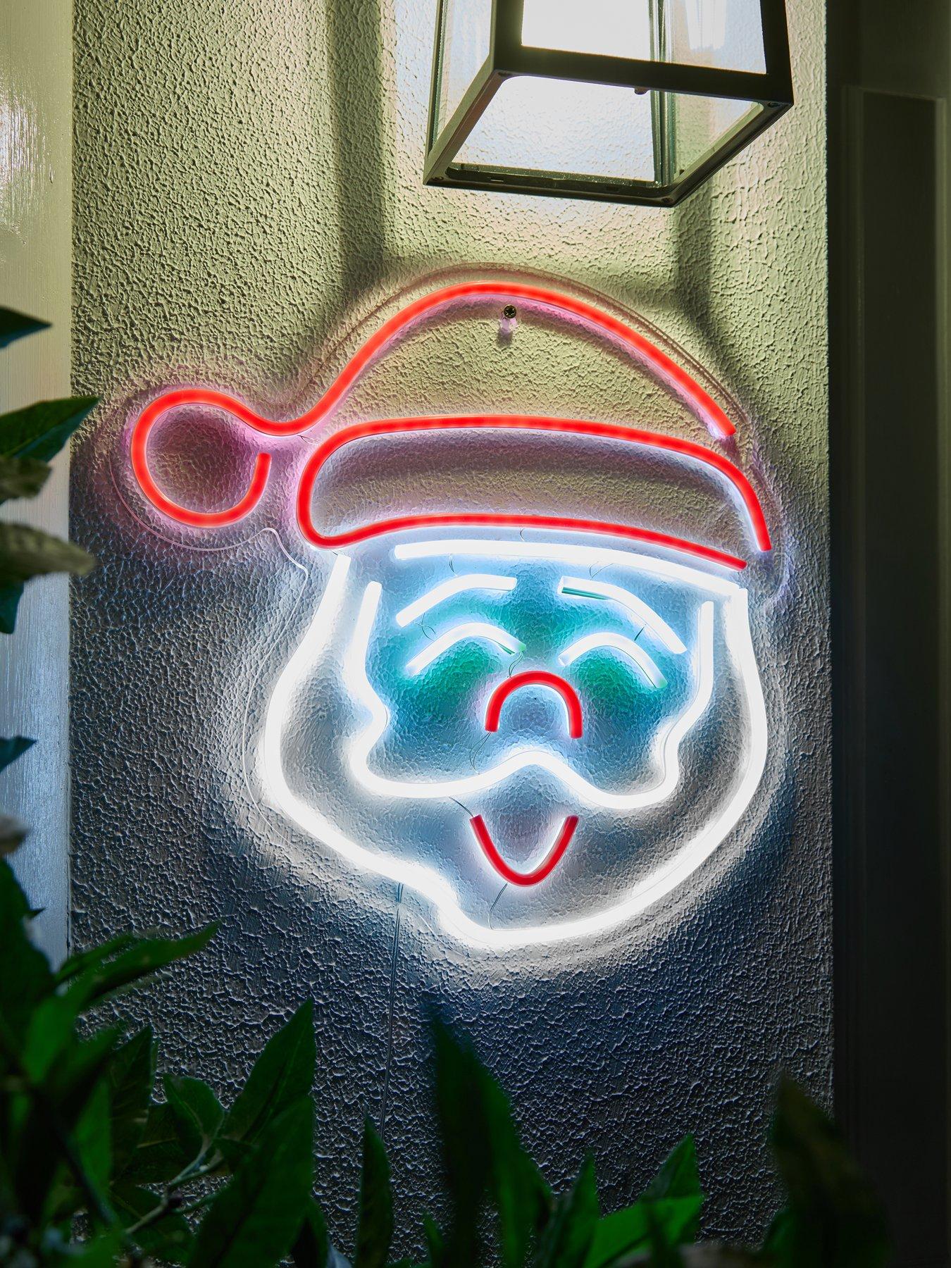 Very Home Neon Indoor/Outdoor Santa Christmas Light