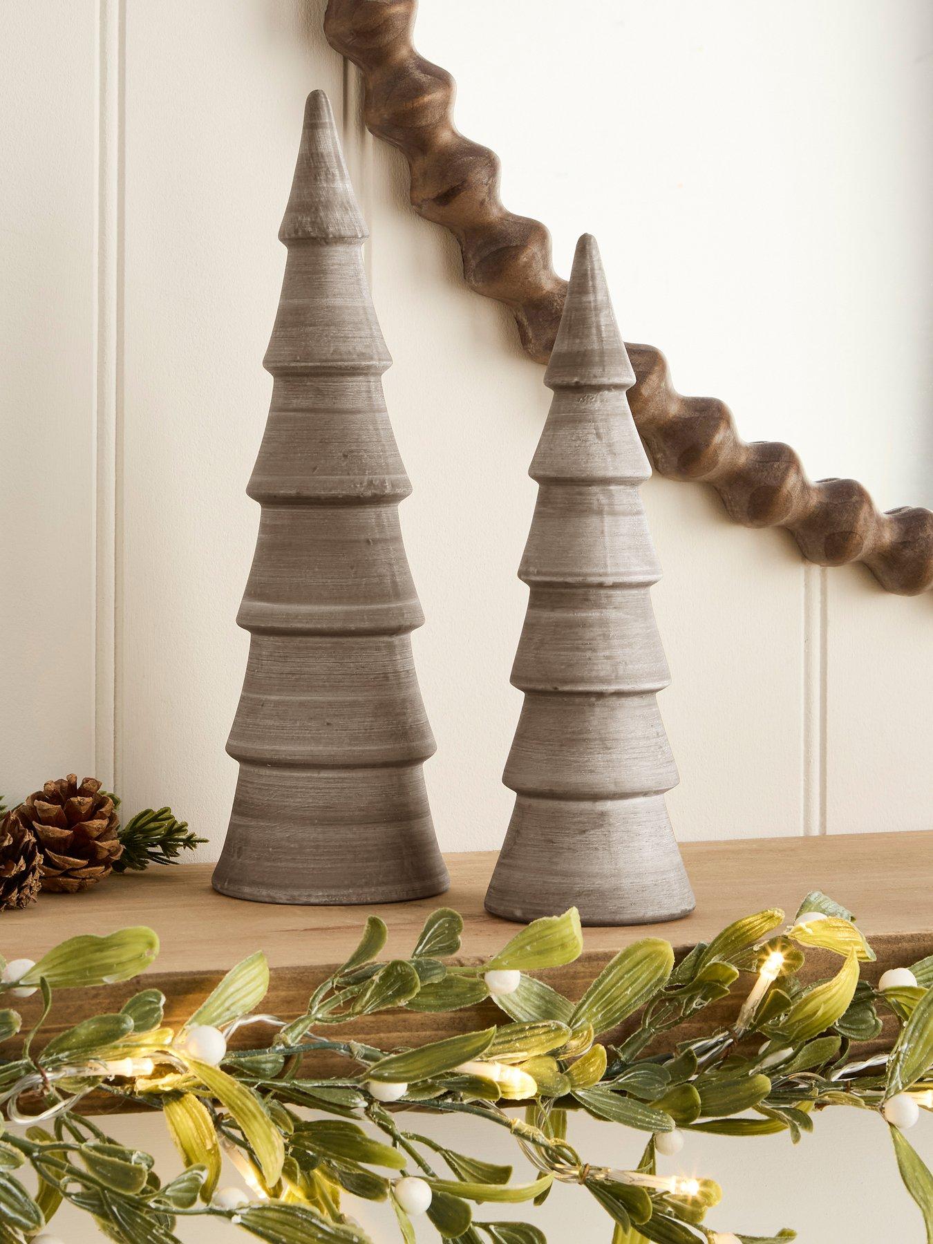 very-home-set-of-2-stoneware-christmas-tree-ornamentsfront