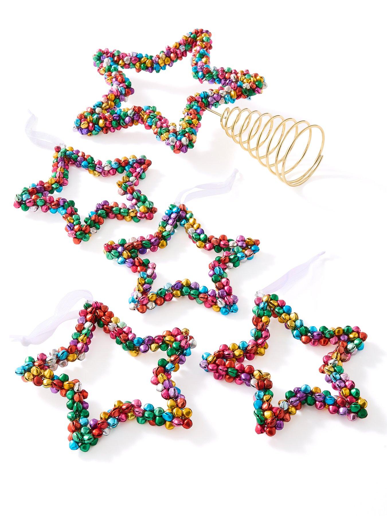 very-home-mini-bellnbsptopper-nbsp4-star-shaped-christmas-tree-decorationsstillFront