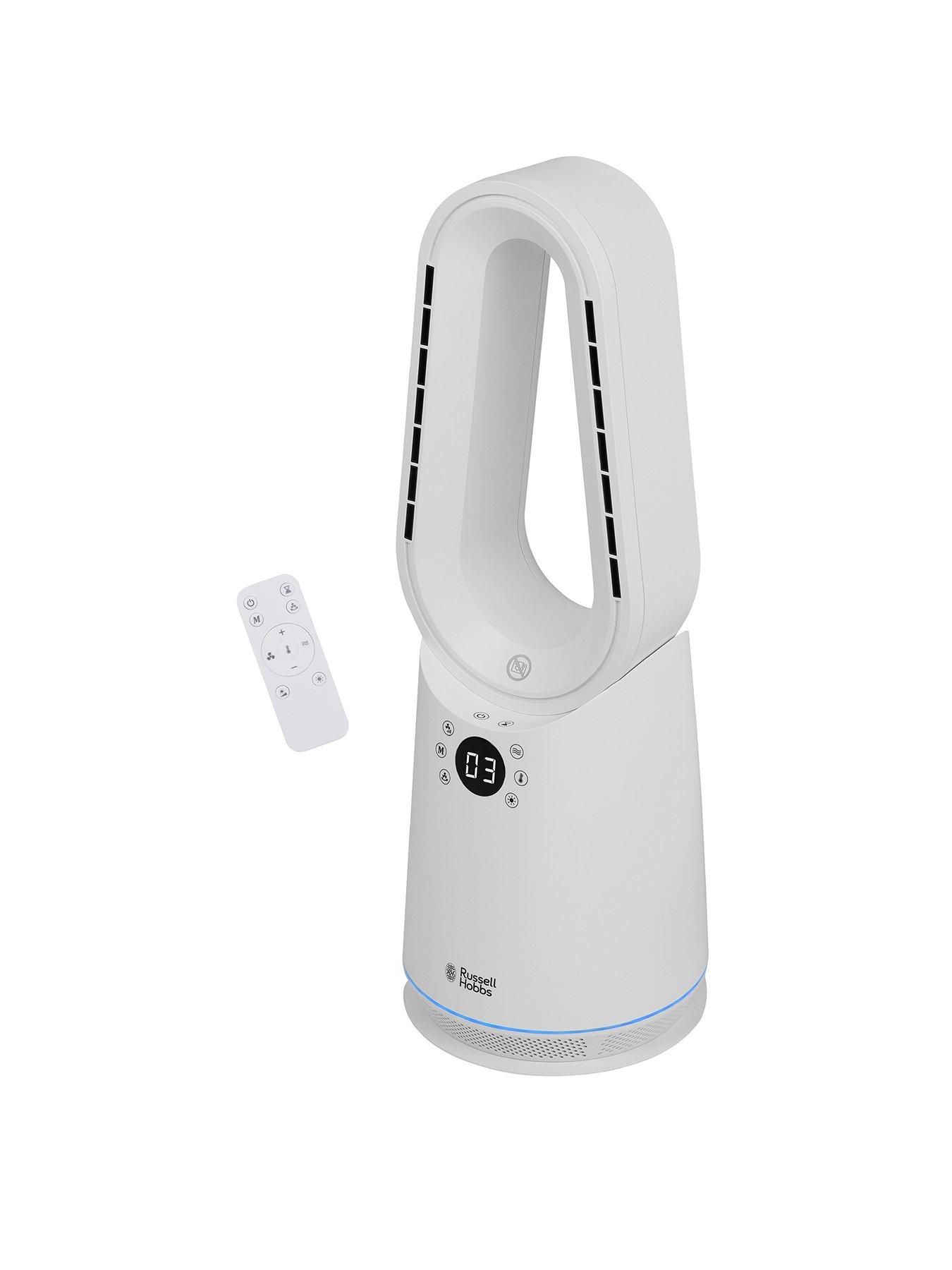 undefined Russell Hobbs RHCBLDL3IN1, Bladeless Heat and Cool Fan in White