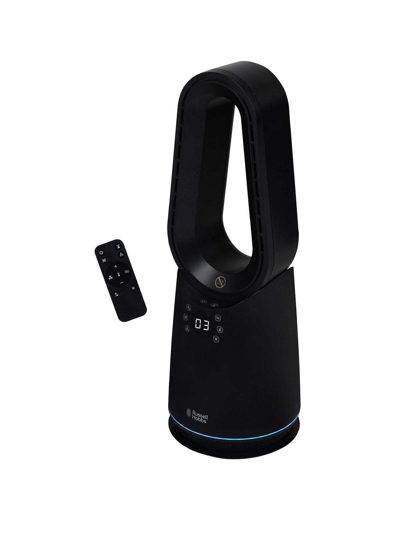 Image of Russell Hobbs Russell Hobbs RHCBLDL3IN1B, Bladeless Heat and Cool Fan in Black