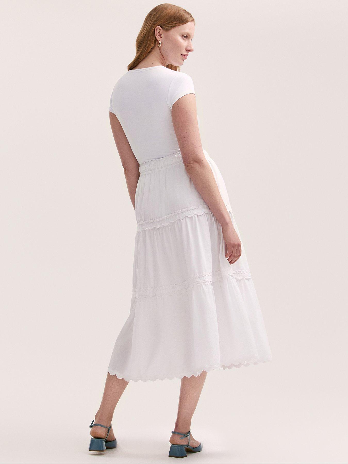 Image 2 of 4 of Finery Paula Skirt - White