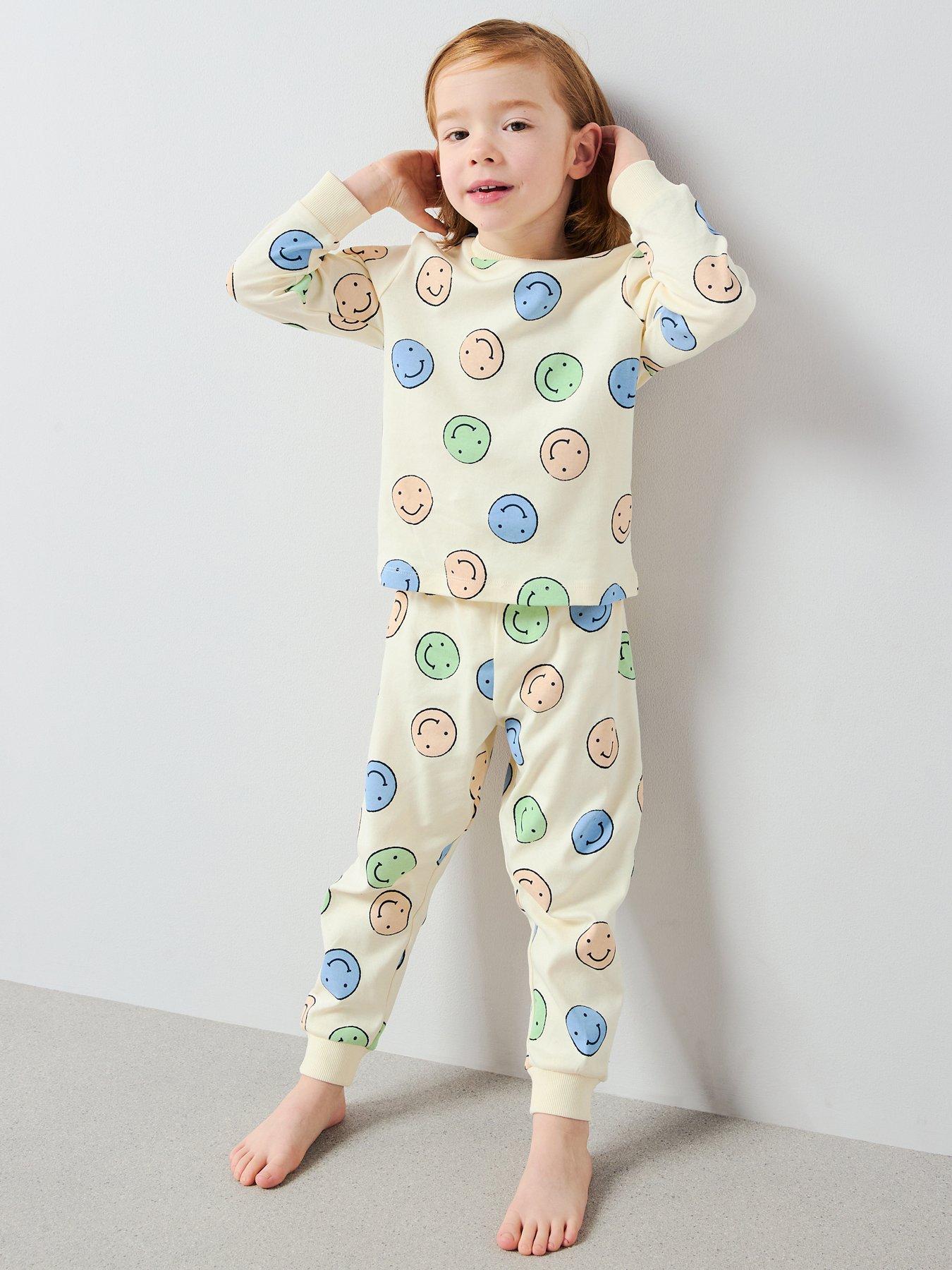 The Very Collection Boys Colour Smiley Graphic Pyjama Set - Multi