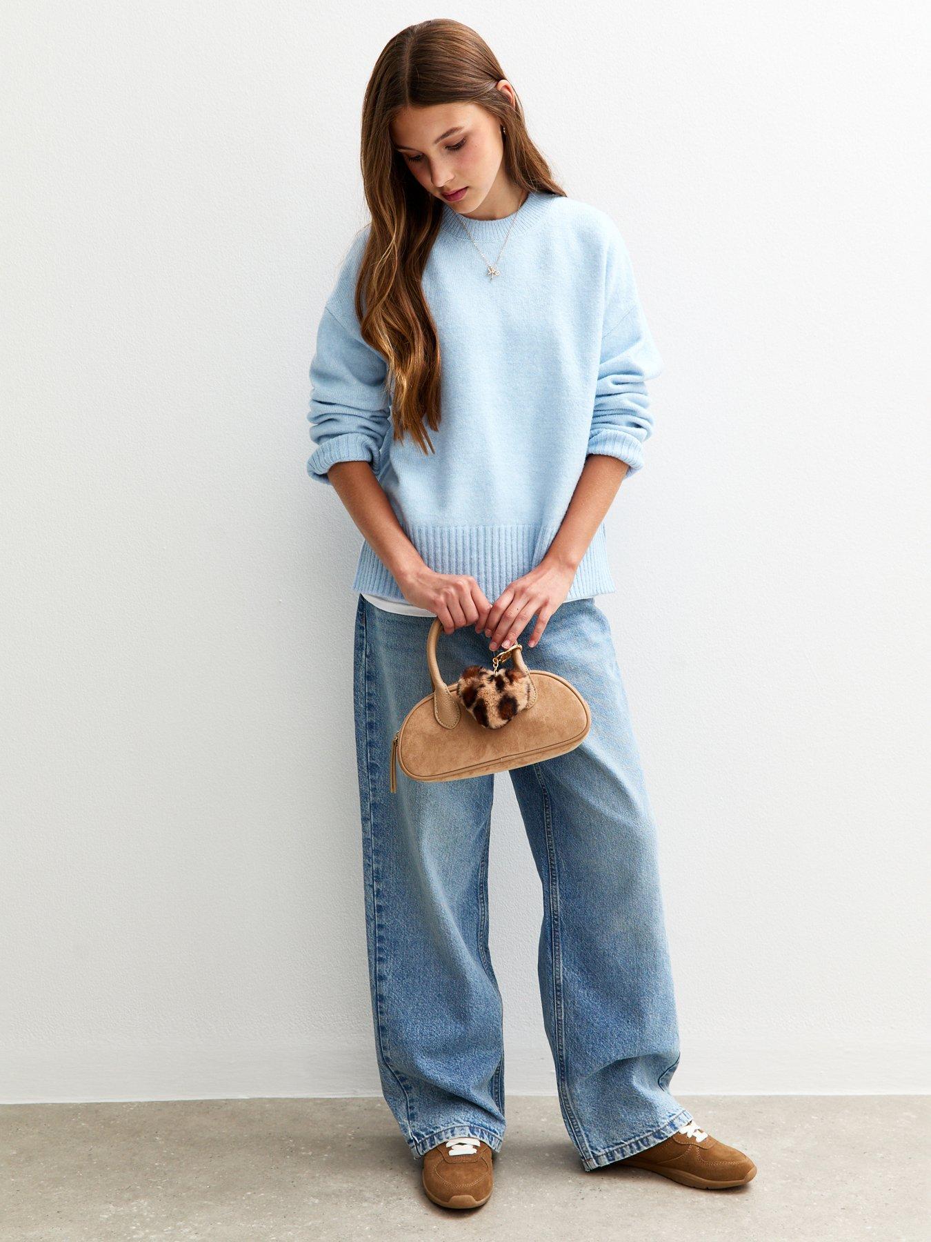 new-look-915-girls-light-blue-crew-neck-jumperback
