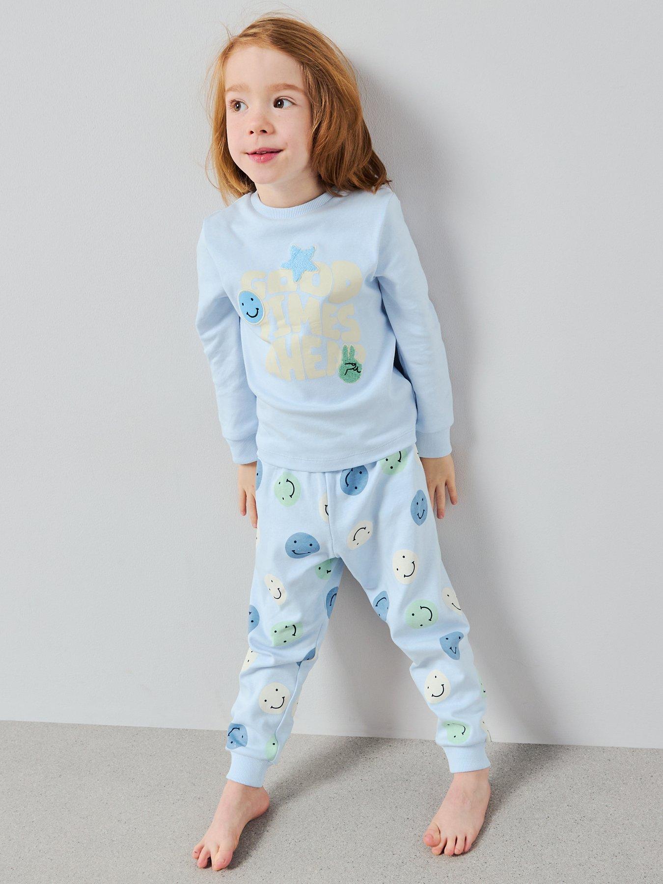the-very-collection-boys-good-times-smiley-pyjama-set-blueoutfit