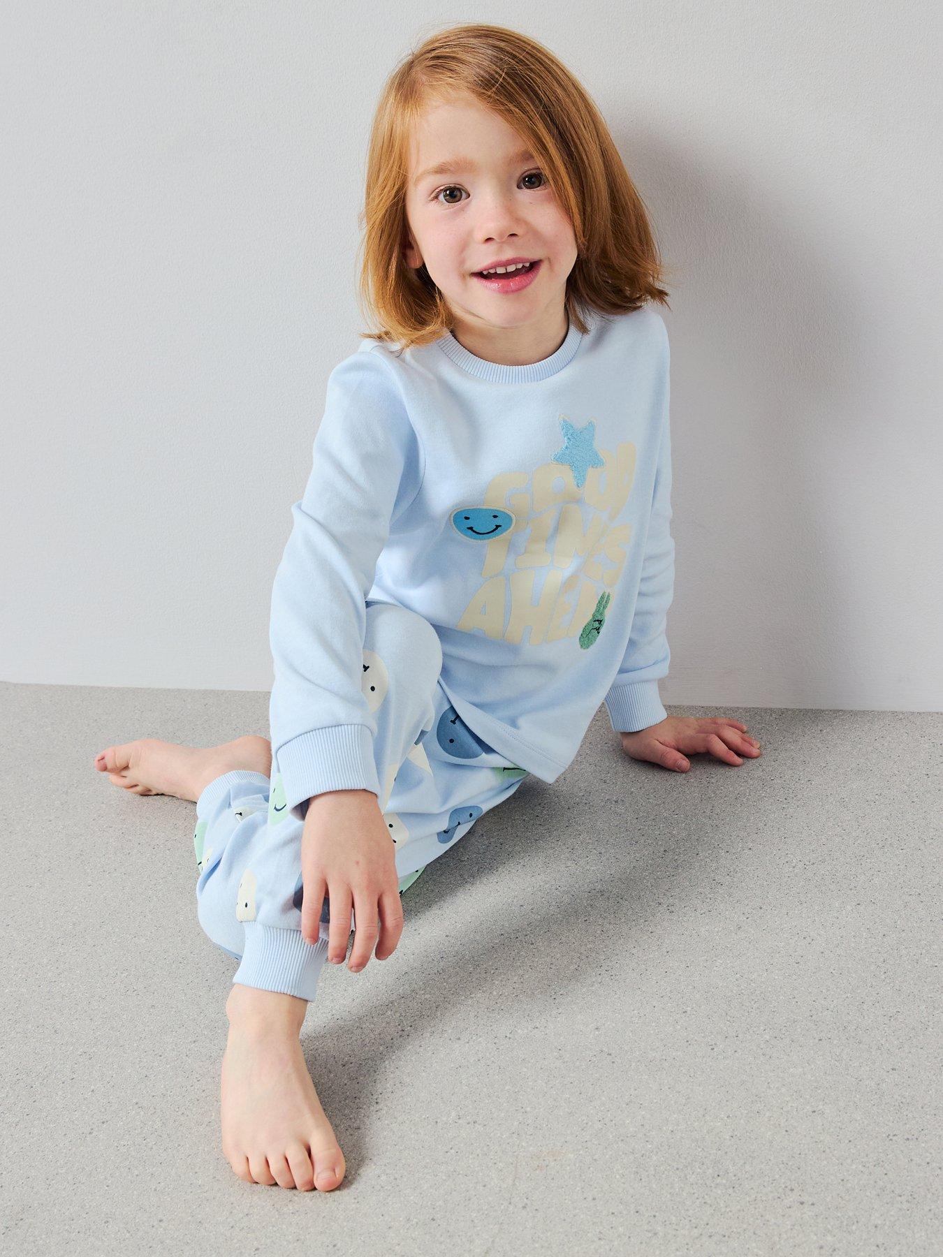 the-very-collection-boys-good-times-smiley-pyjama-set-bluedetail