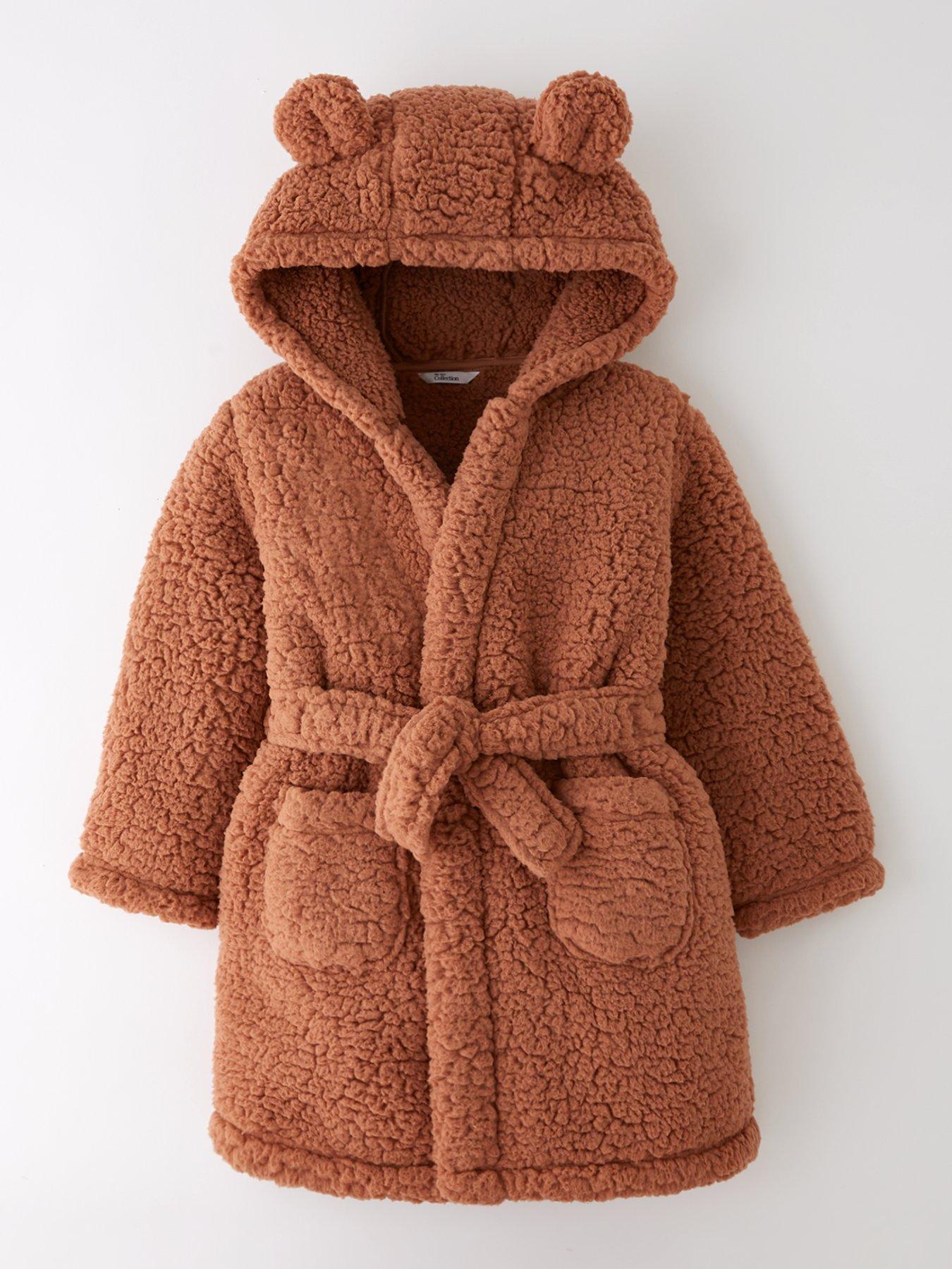 The Very Collection Kids Fleece Bear Robe - Multi