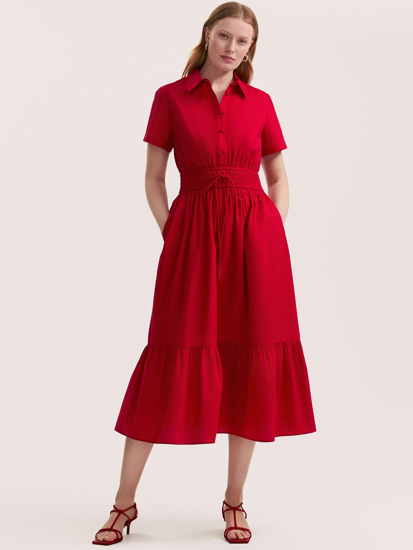 Finery Penny Dress - Red
