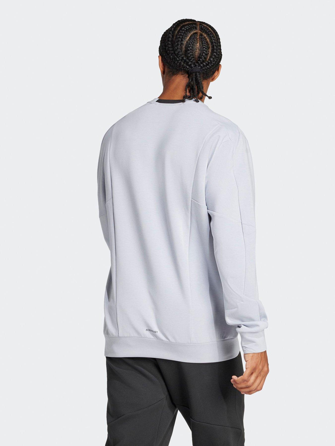 adidas-mens-training-d4t-crew-sweater-greystillFront