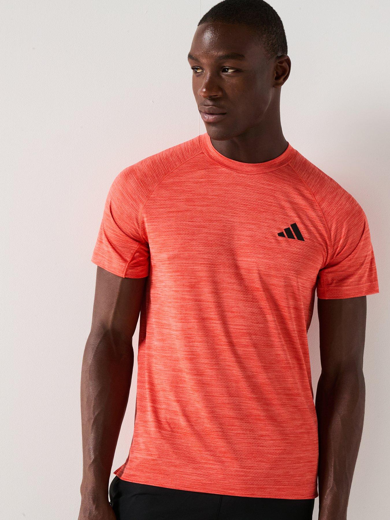 adidas-mens-training-gym-t-shirt-redfront