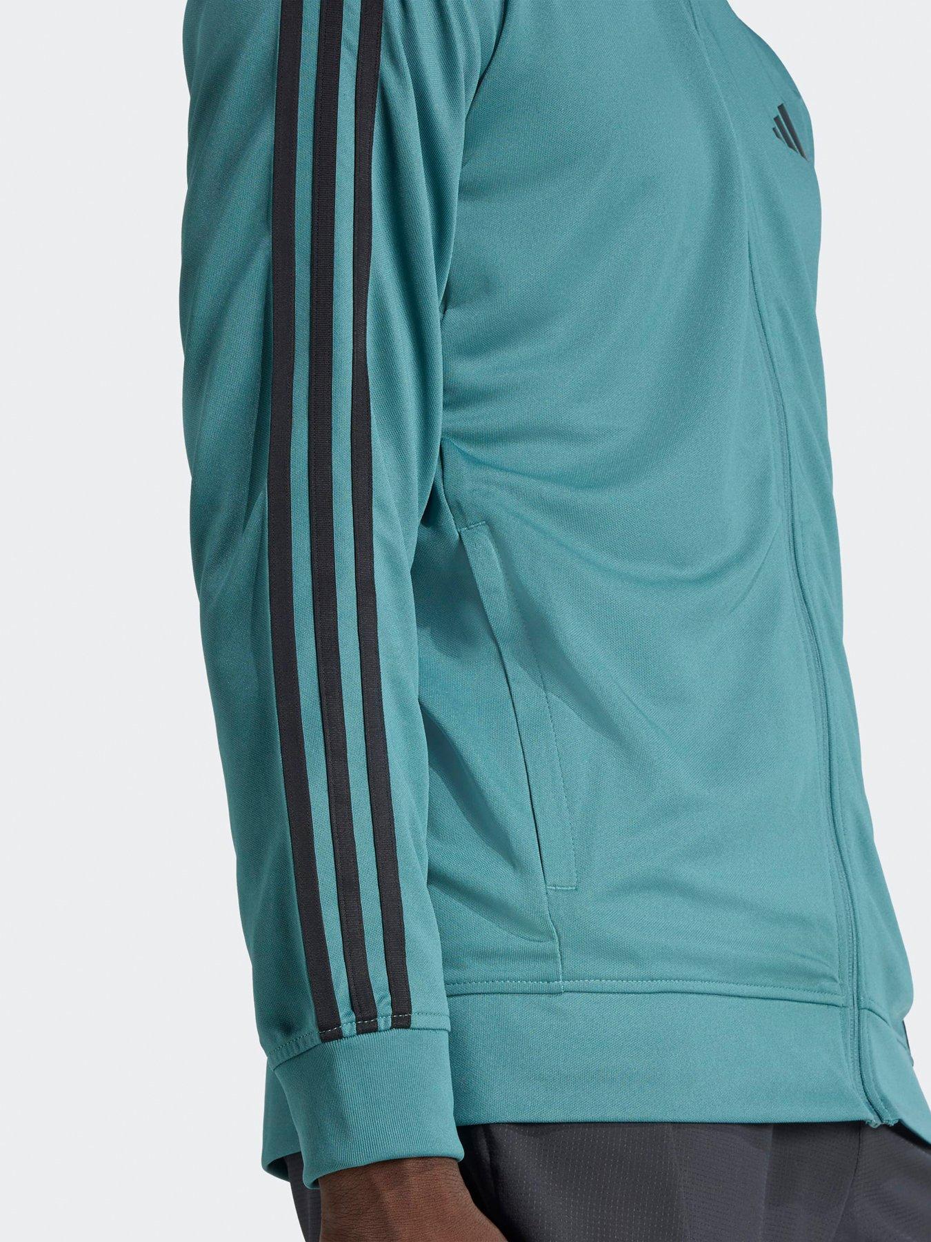 adidas-mens-training-essentials-3-stripe-tracksuit-top-greendetail