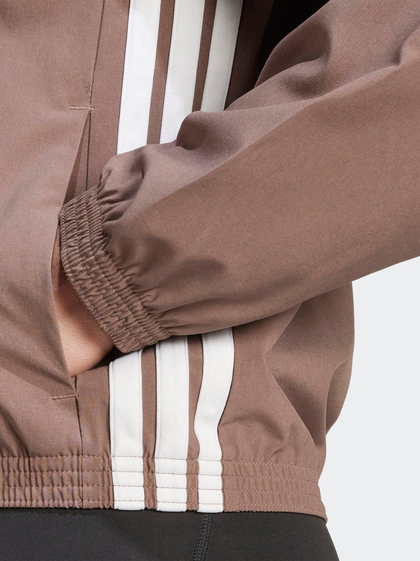 adidas-womens-training-essentials-3-stripe-woven-jacket-browndetail
