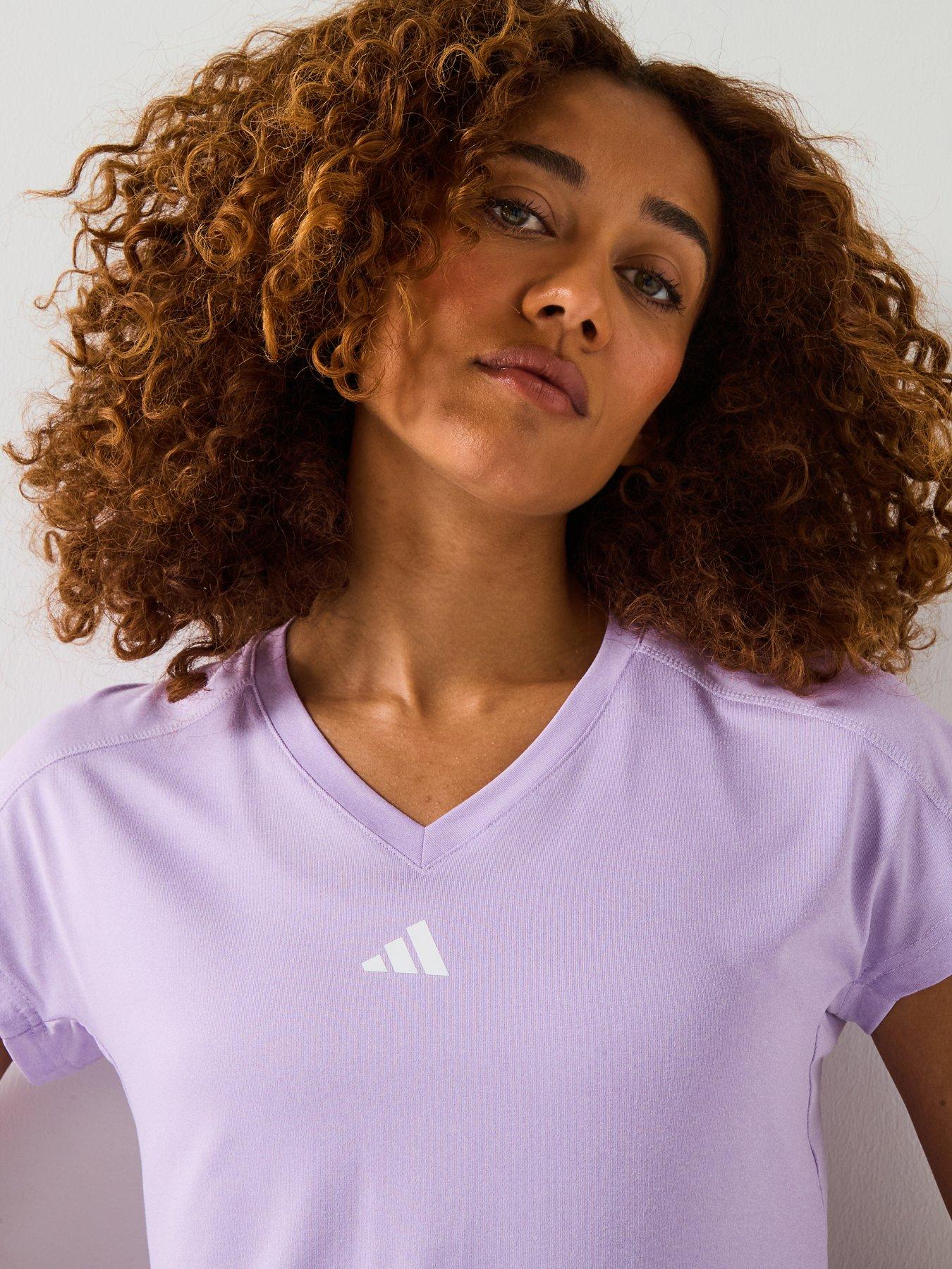 adidas-womens-training-v-neck-t-shirt-purpledetail