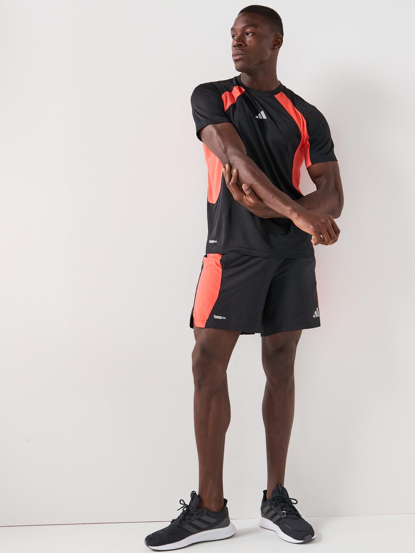 Image 3 of 6 of adidas Mens Training Tech 7Inch Shorts - Black