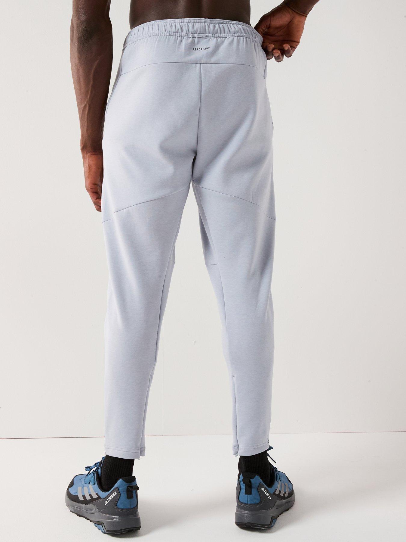 adidas-mens-training-d4t-knit-pants-greystillFront