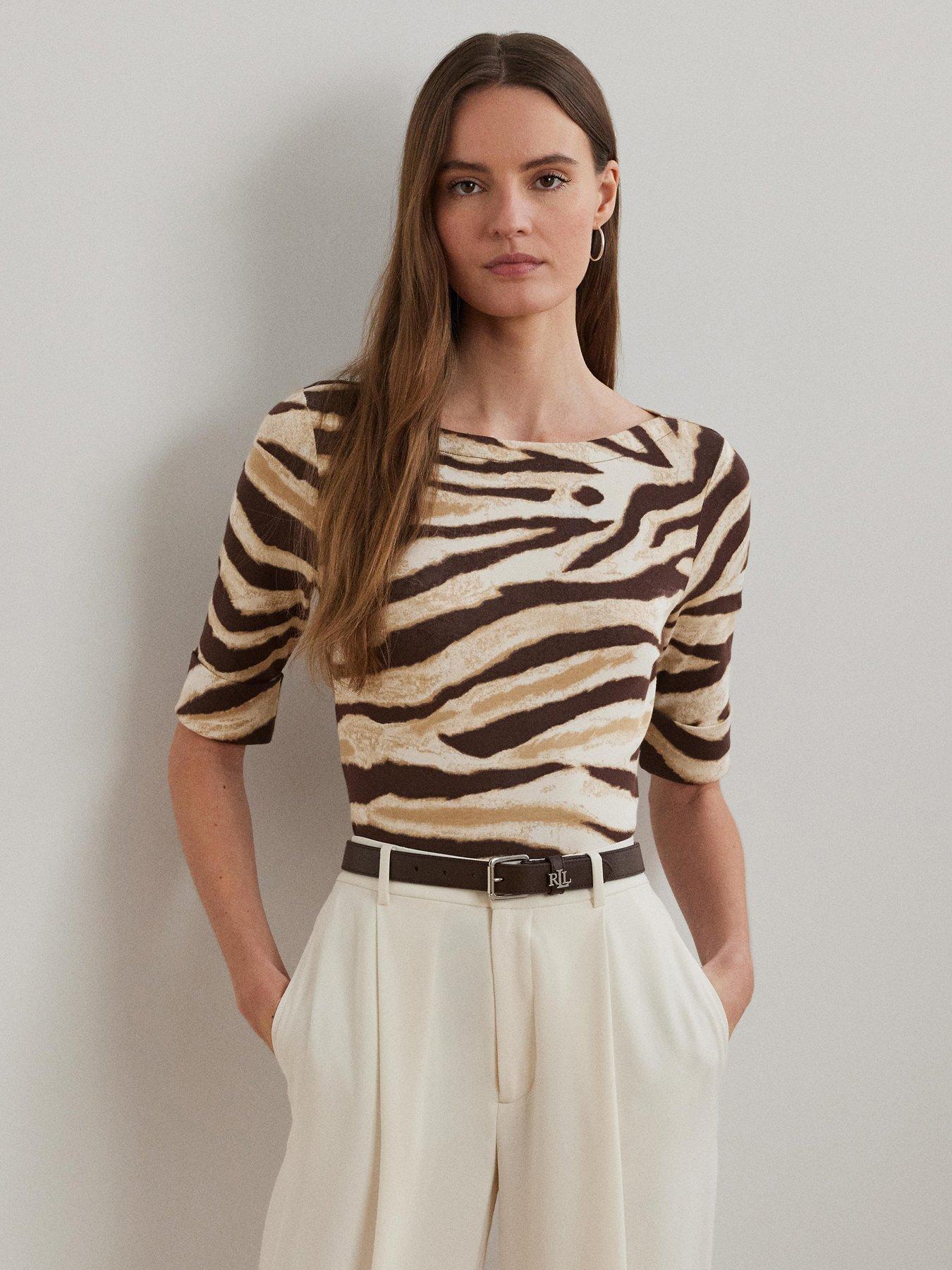 Lauren by Ralph Lauren Judy T-Shirt - Brown