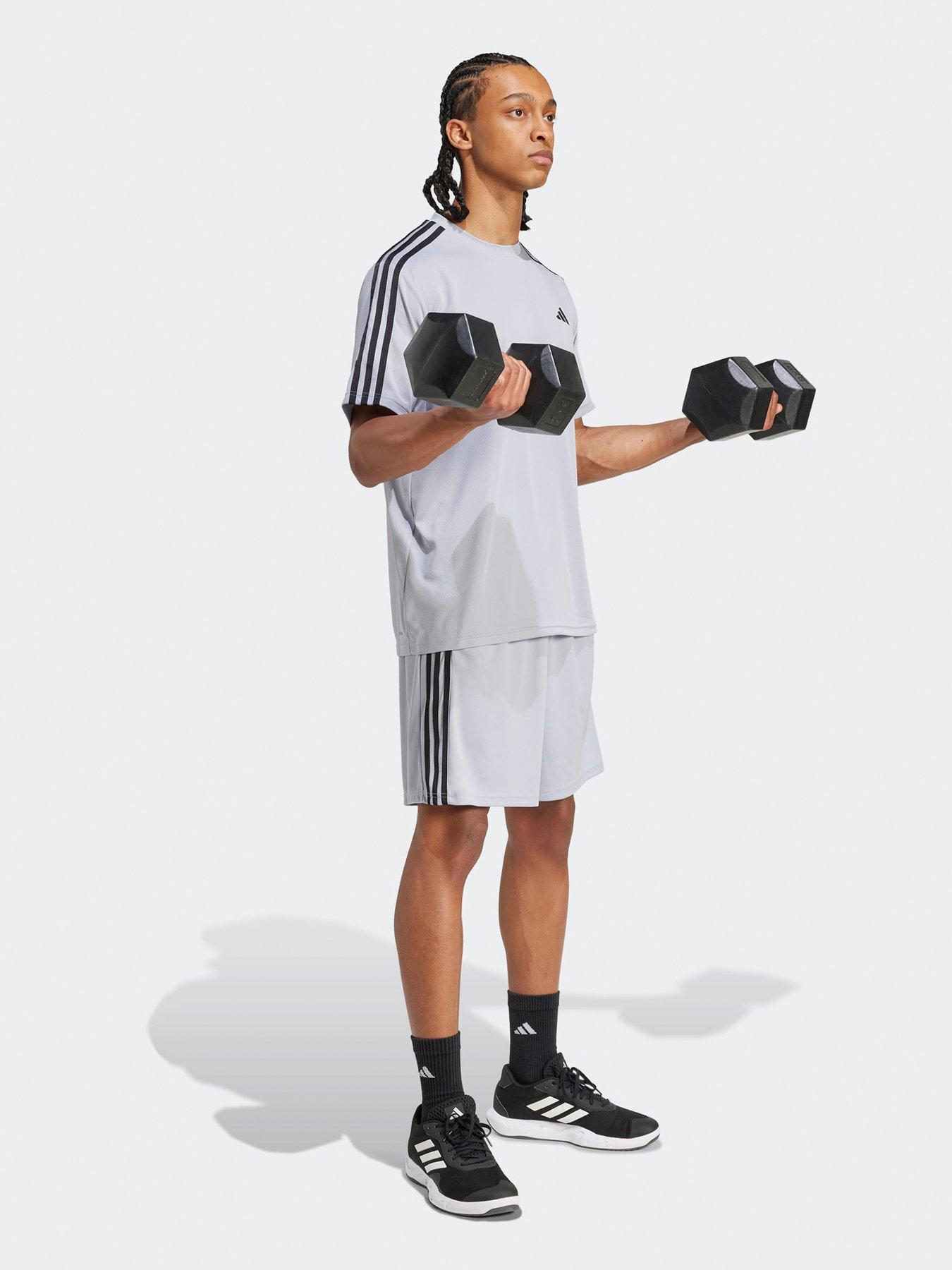 adidas-mens-training-essentials-pique-3-stripe-shorts-greyback