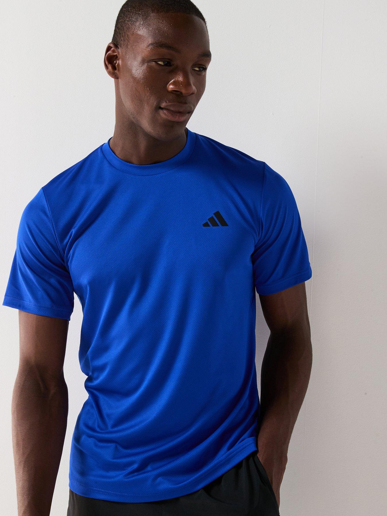 adidas Mens Training Essentials Base T-Shirt - Blue