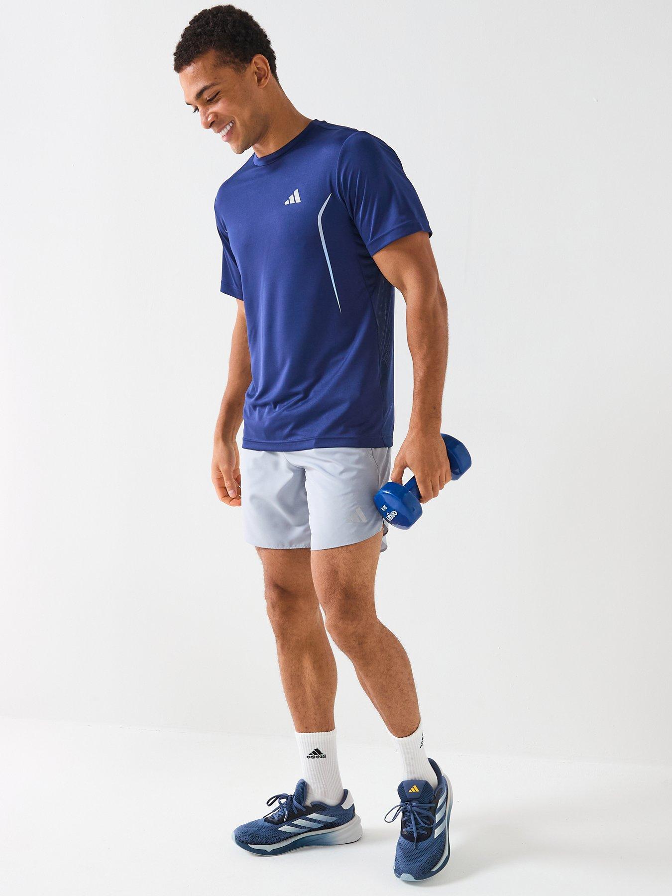 Image 3 of 6 of adidas Mens Training Tech T-Shirt - Blue