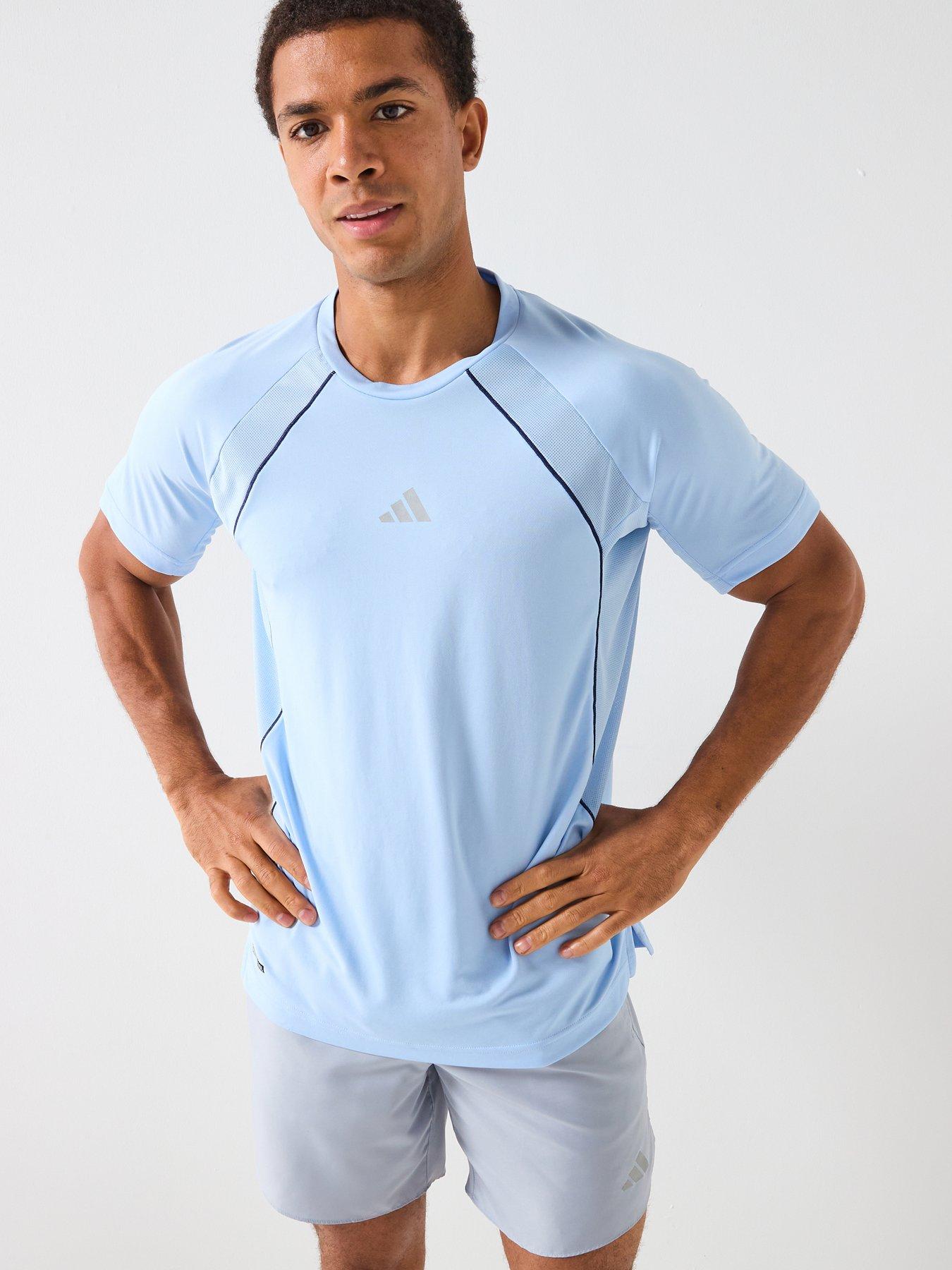 Image 1 of 6 of adidas Mens Training Tech T-Shirt - Blue