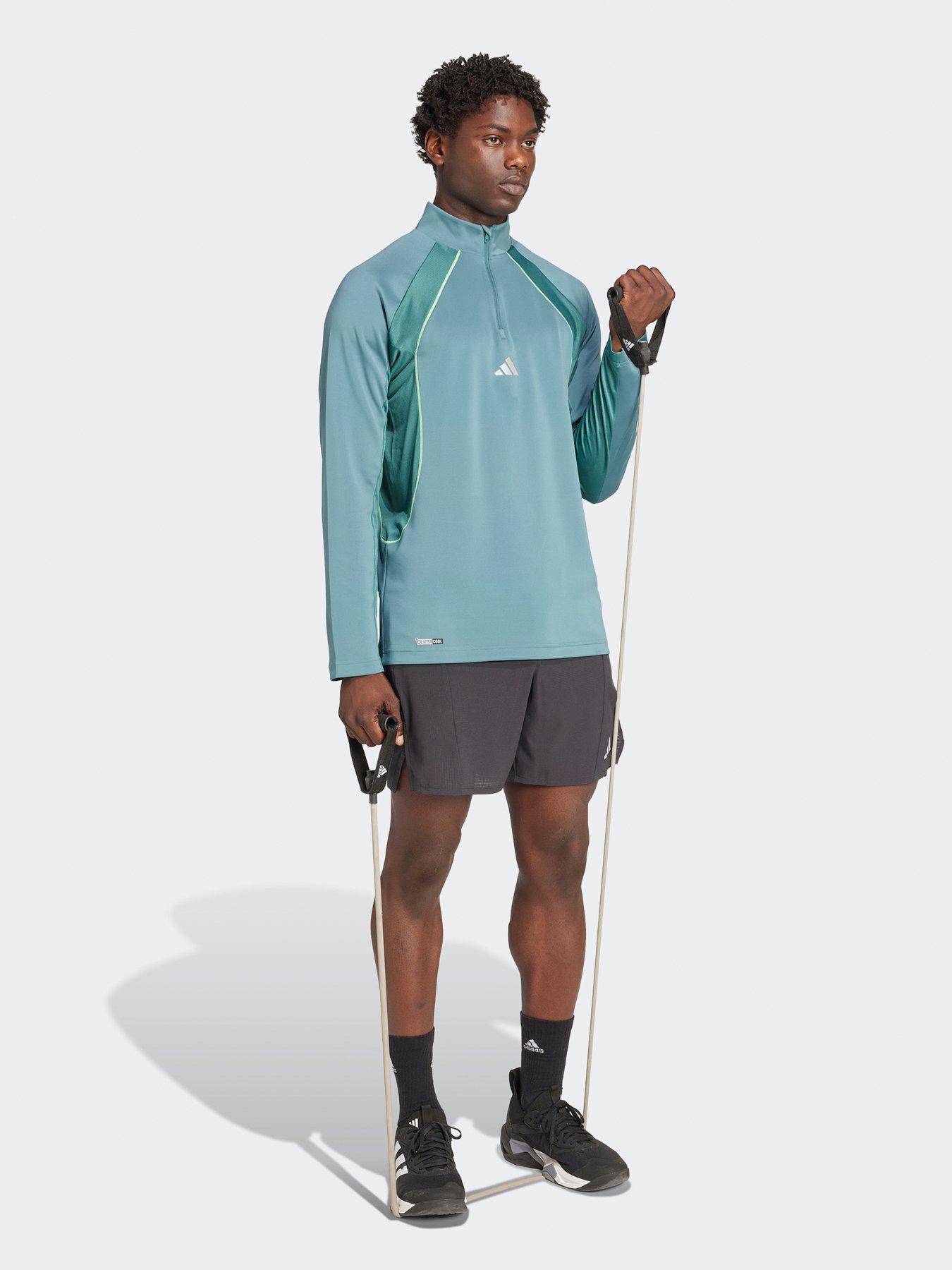 adidas-mens-training-tech-14-zip-top-greenback