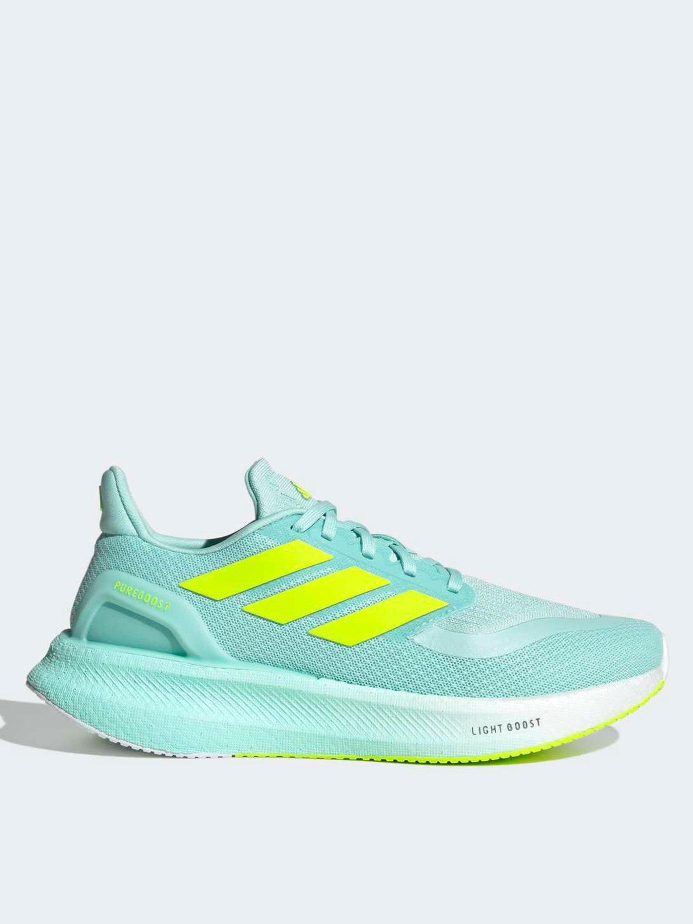 adidas Womens Running Pureboost 5 Trainers - Green