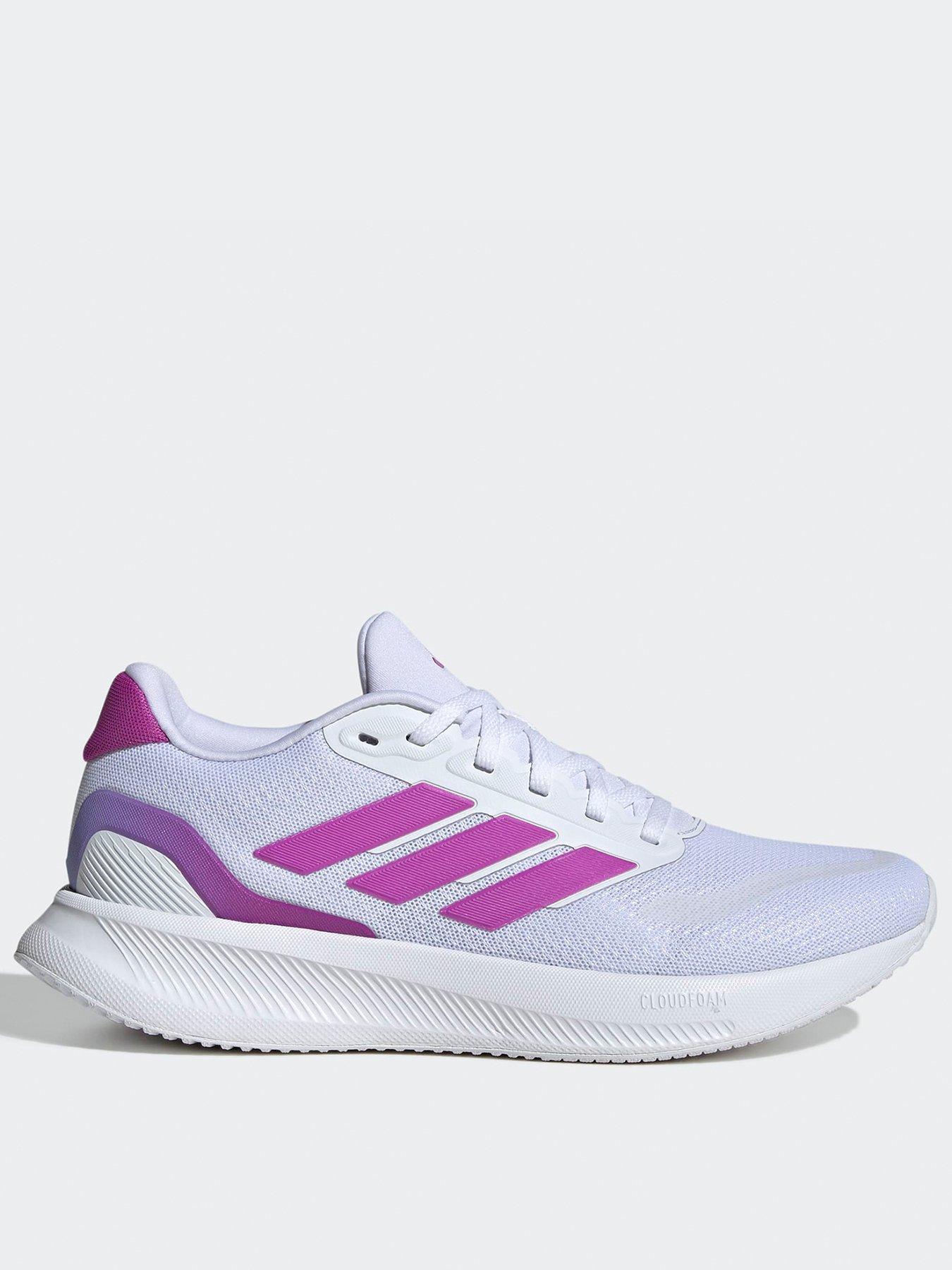 adidas Womens Running Runfalcon 5 Trainers - White/Purple