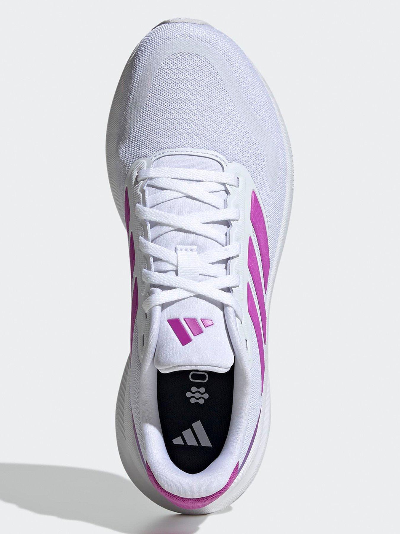 Image 4 of 6 of adidas Womens Running Runfalcon 5 Trainers - White/Purple