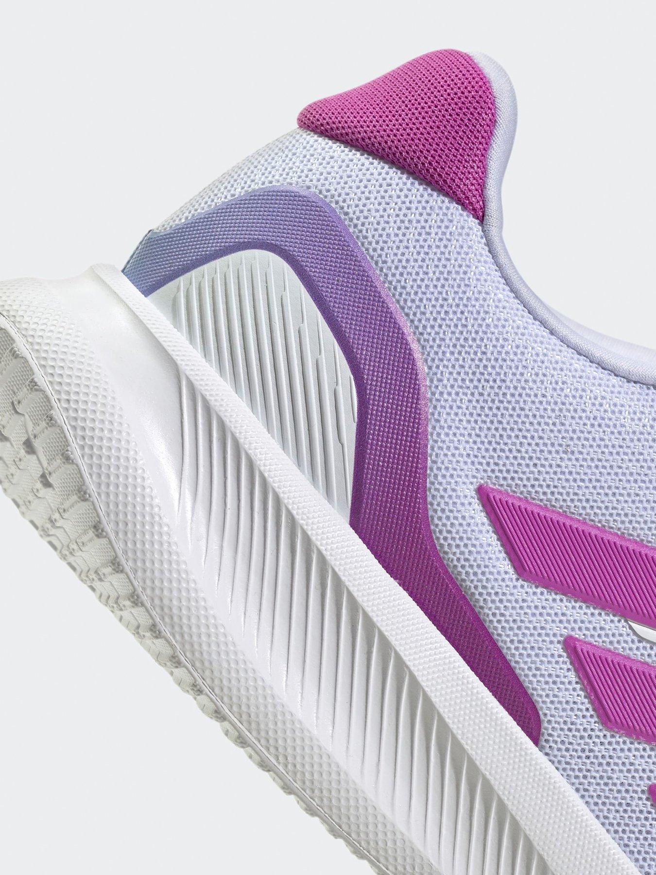 Image 6 of 6 of adidas Womens Running Runfalcon 5 Trainers - White/Purple