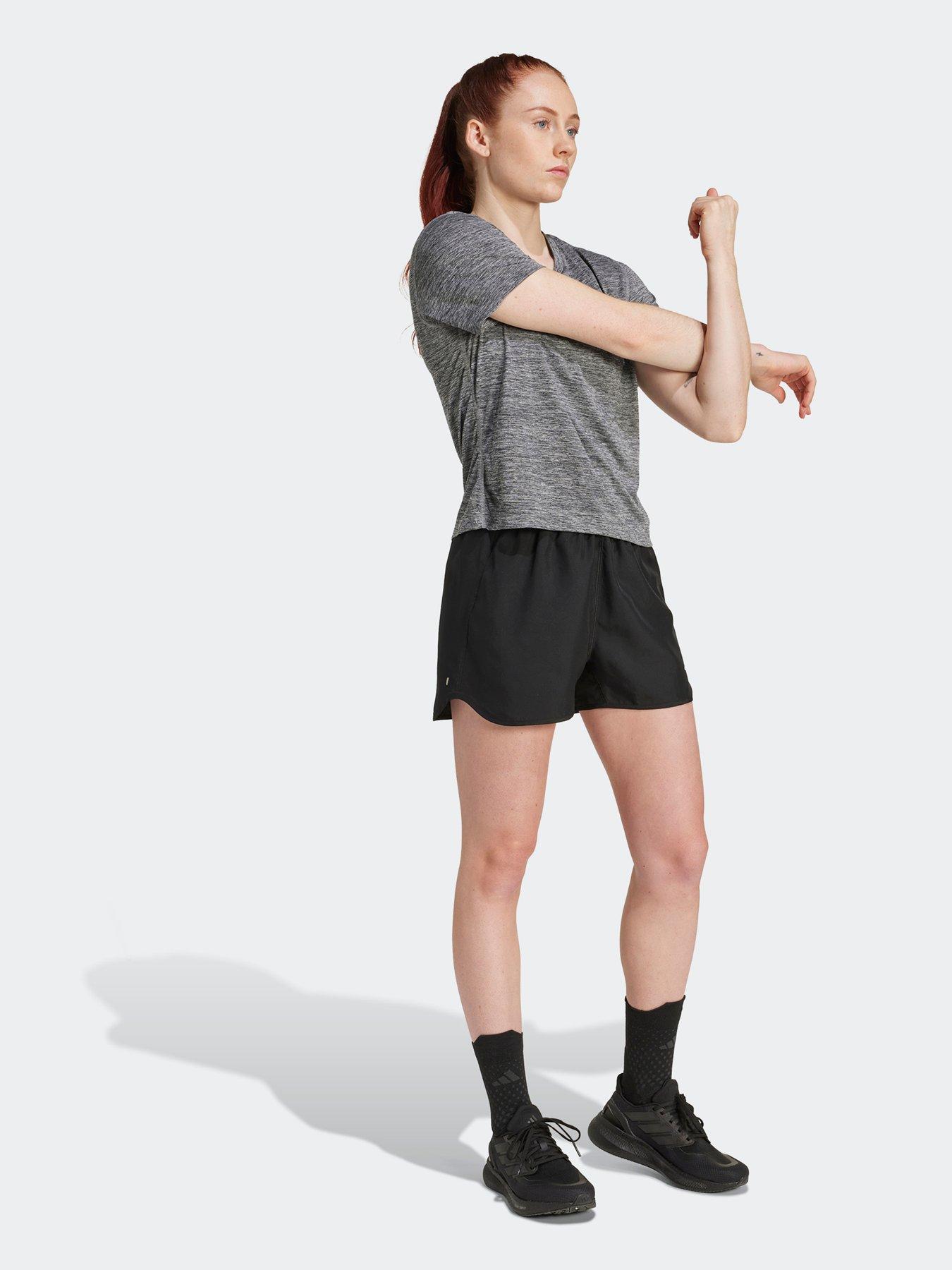 Image 3 of 5 of adidas Womens Running Own The Run Melange T-Shirt - Grey