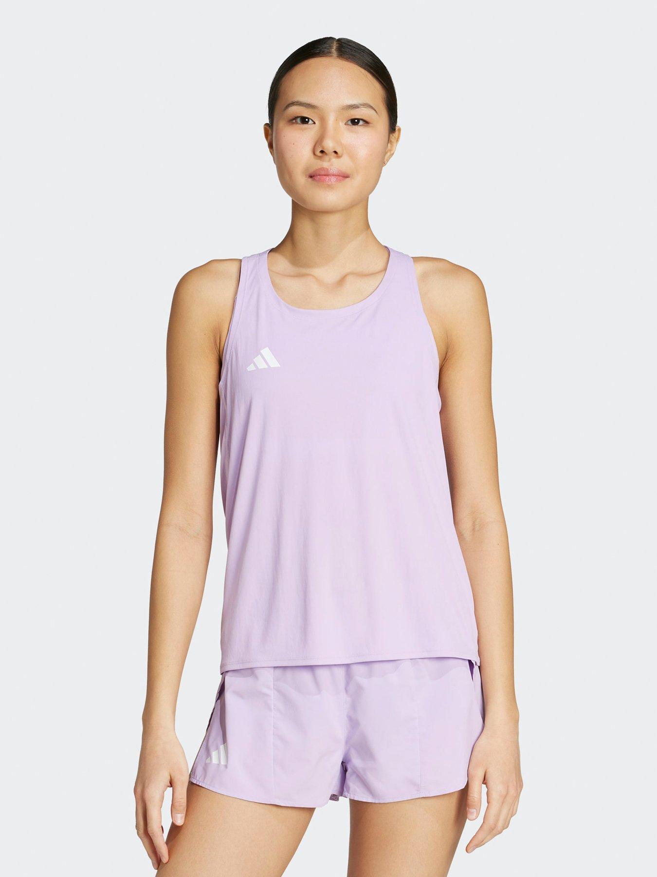adidas Womens Running Adizero Tank - Purple