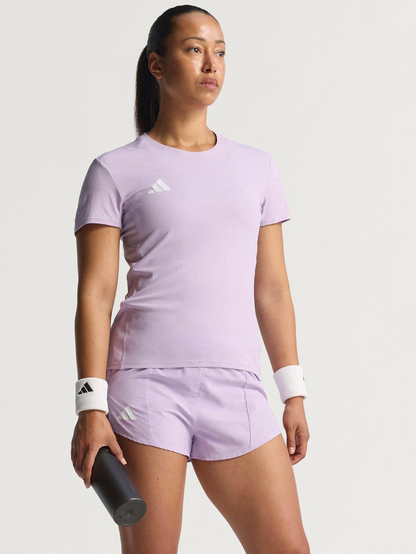 adidas Womens Running Adizero T-Shirt - Purple