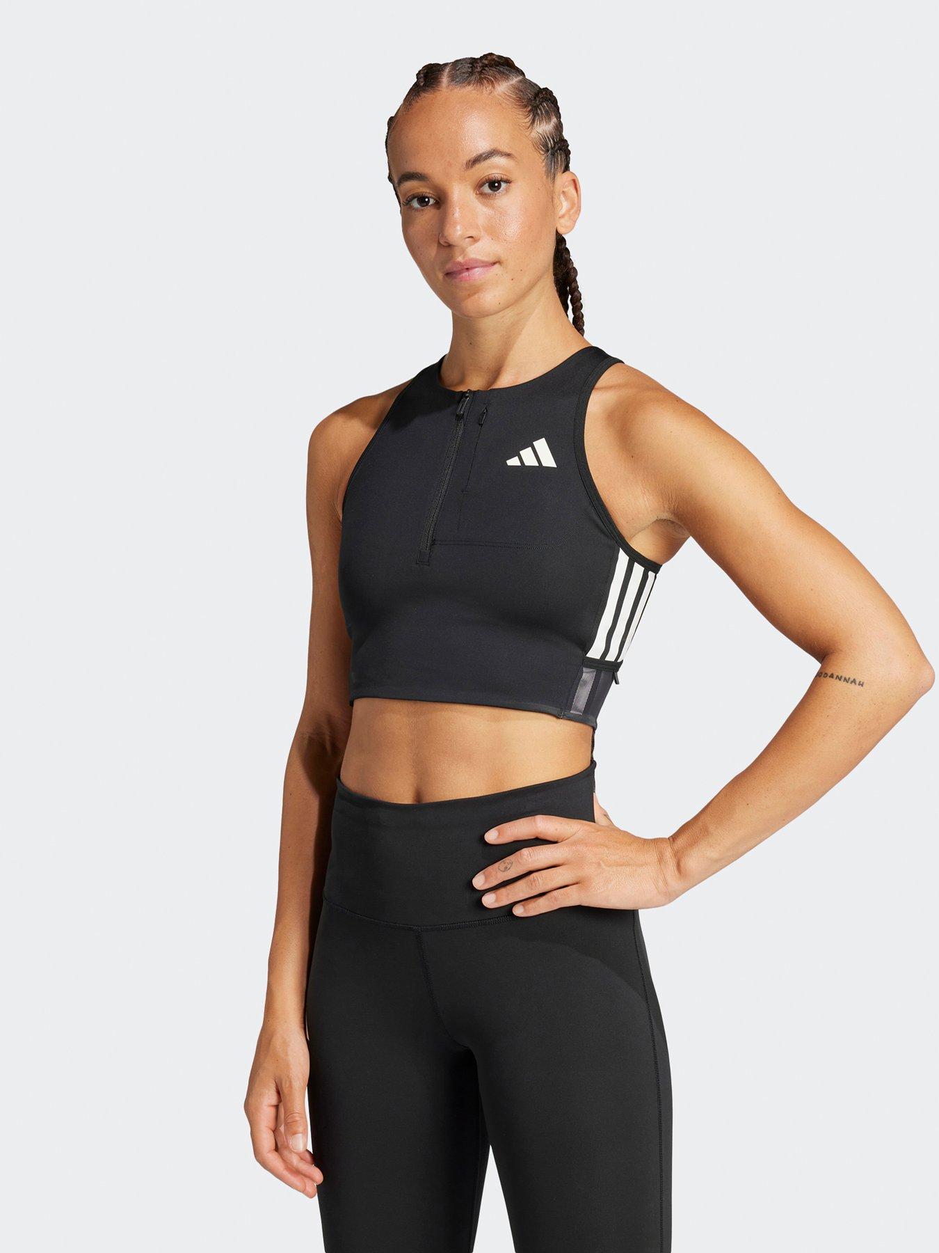 adidas-womens-running-adizero-zip-crop-tank-greystillFront