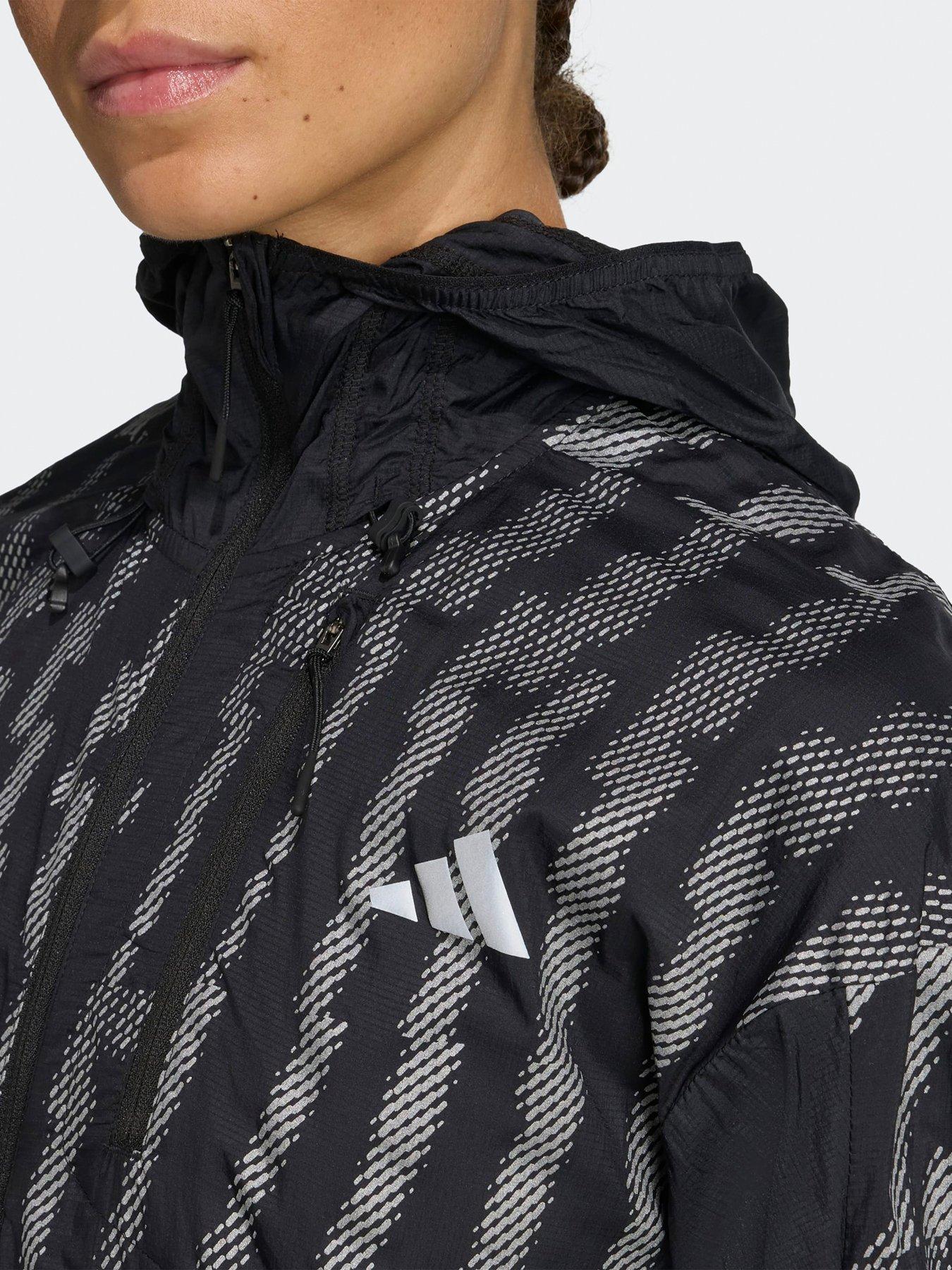Image 4 of 5 of adidas Womens Running Adi365 Hi-Vis Jacket - Black