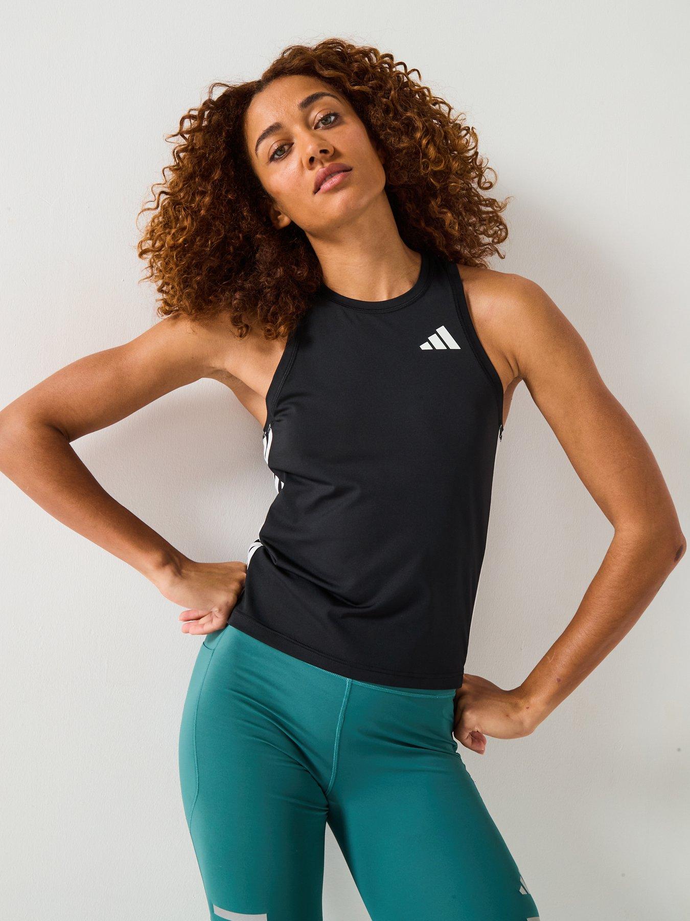 adidas-womens-training-3-stripe-tank-black