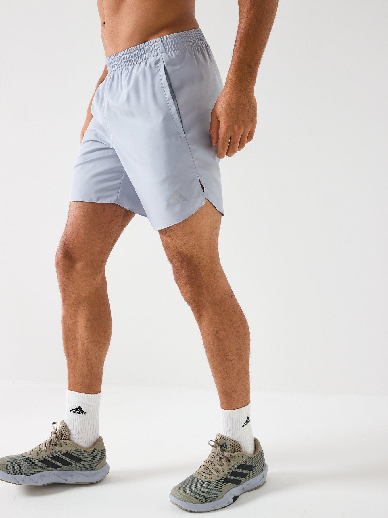 adidas Mens Running Run It 7Inch Shorts - Silver