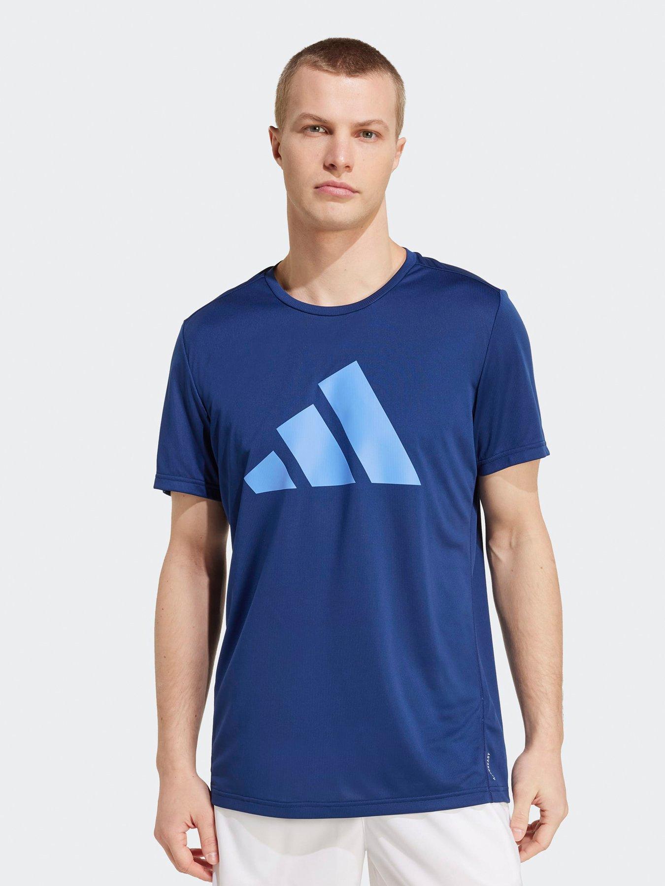 adidas Mens Running Run It T-Shirt - Blue