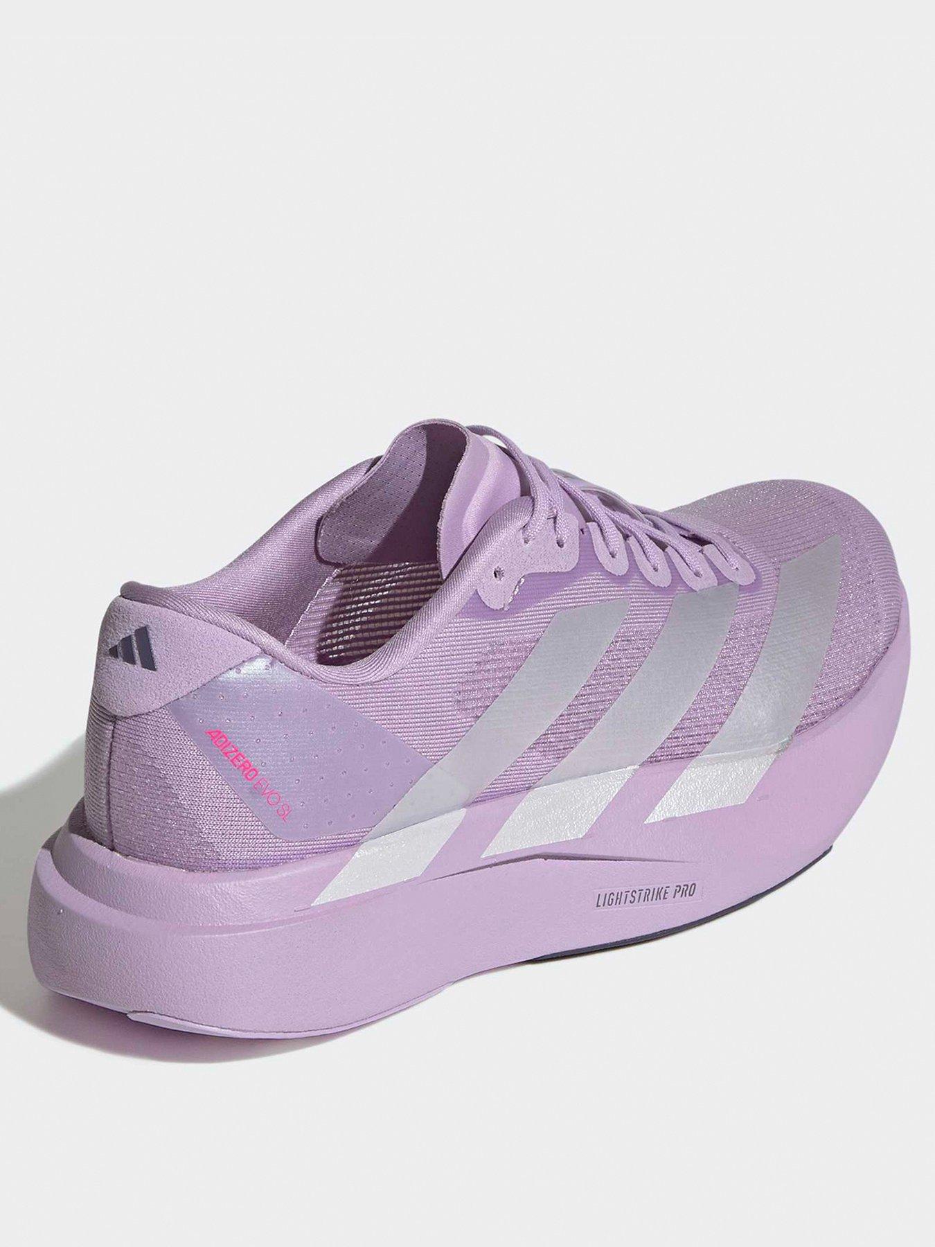 Image 4 of 7 of adidas Womens Running Adizero Evo Sl Trainers - Purple
