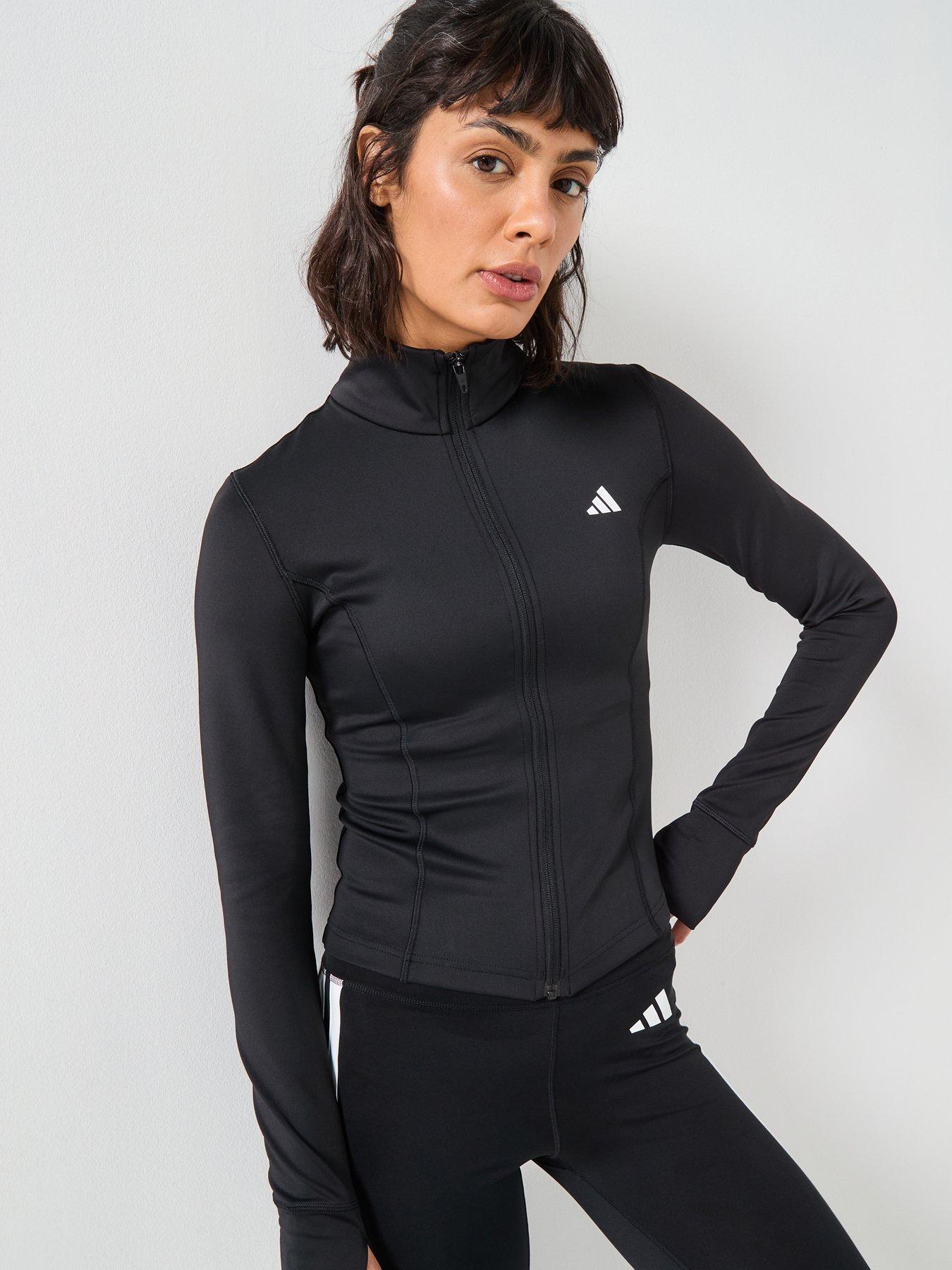 adidas Womens Training Optime Essentials Jacket - Black