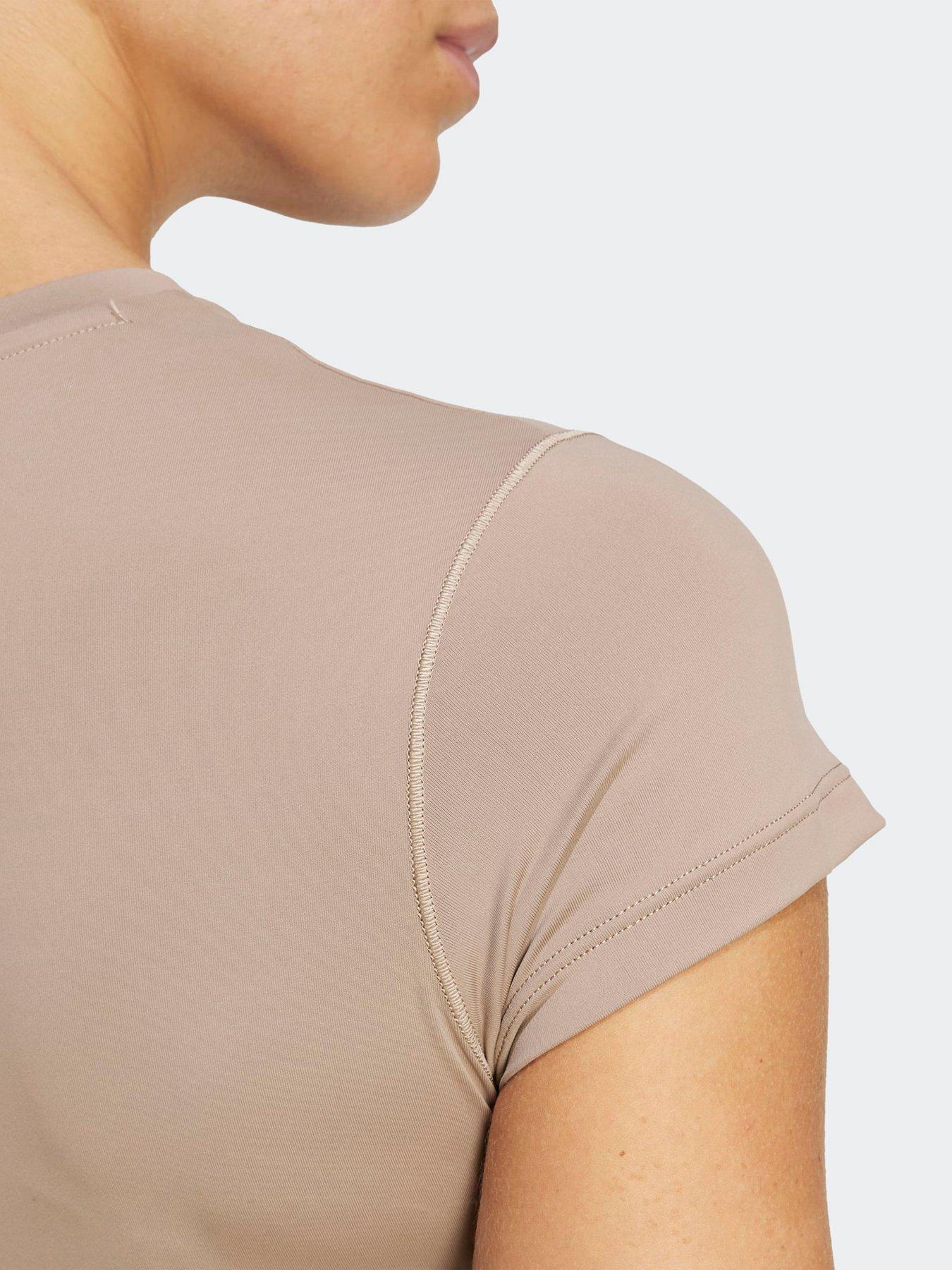 adidas-womens-training-hyperglam-rib-baby-tee-browndetail