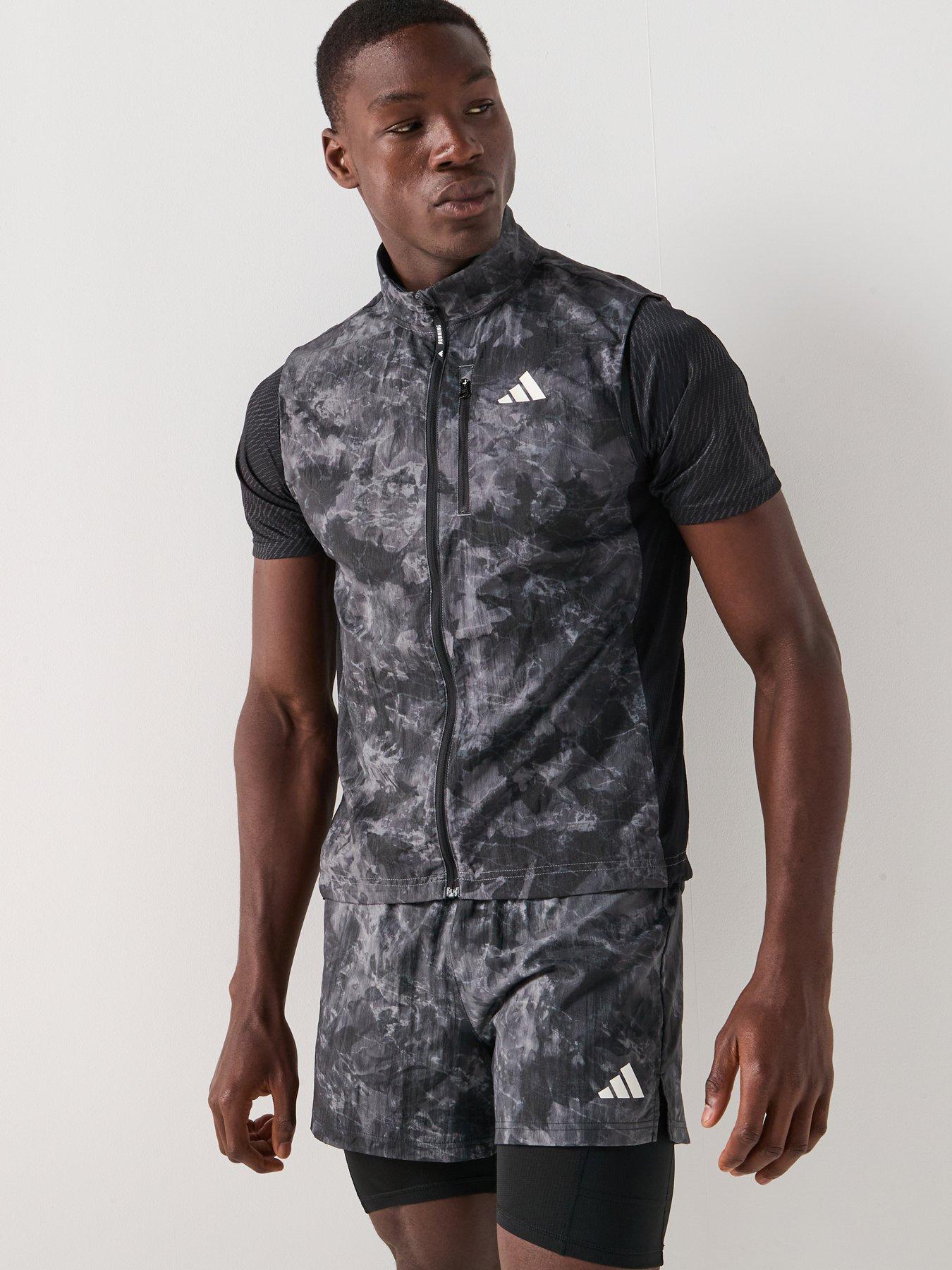 adidas Mens Running Own The Run Gilet - Grey