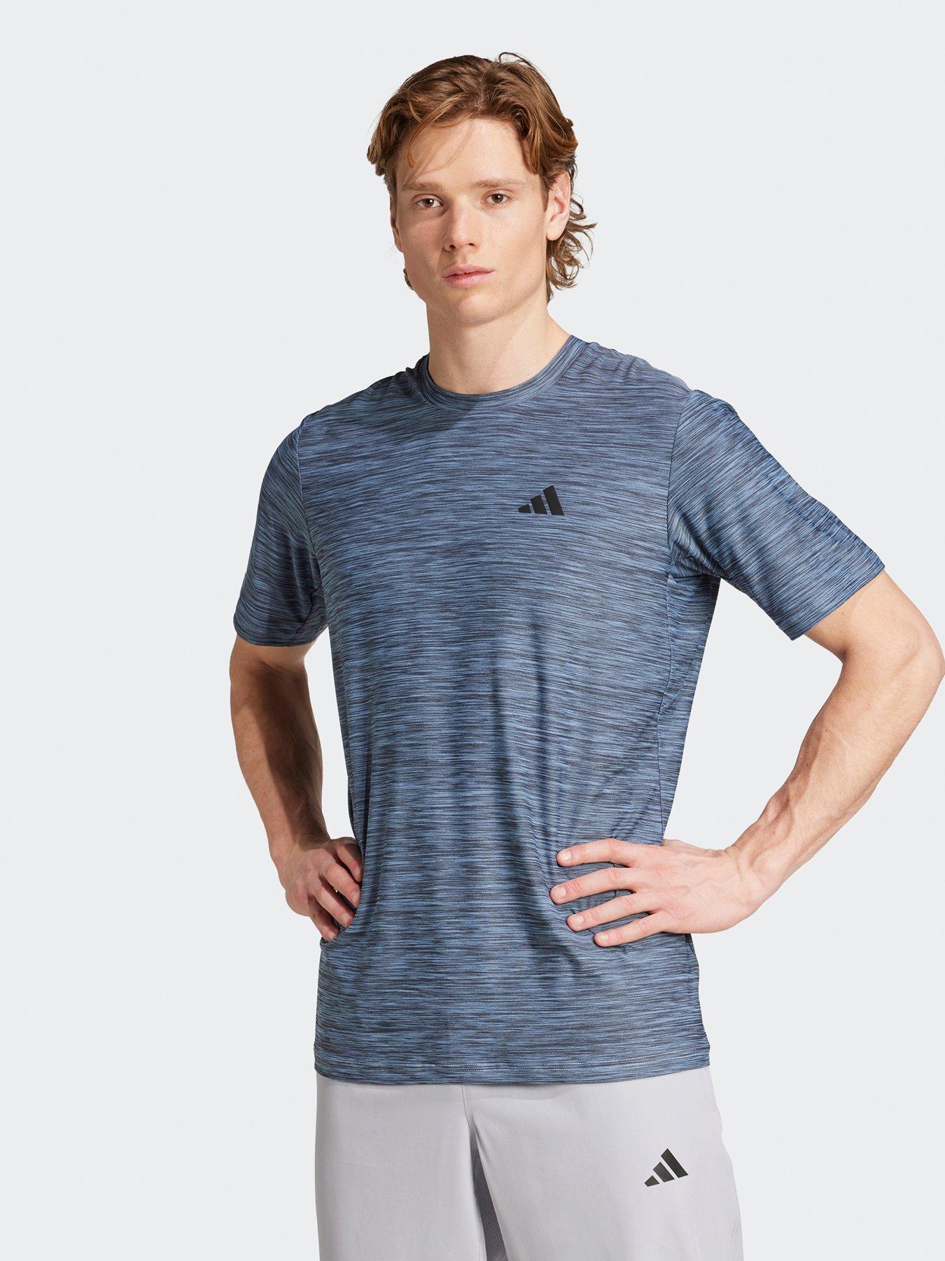 adidas-mens-training-essentials-stretch-t-shirt-bluefront