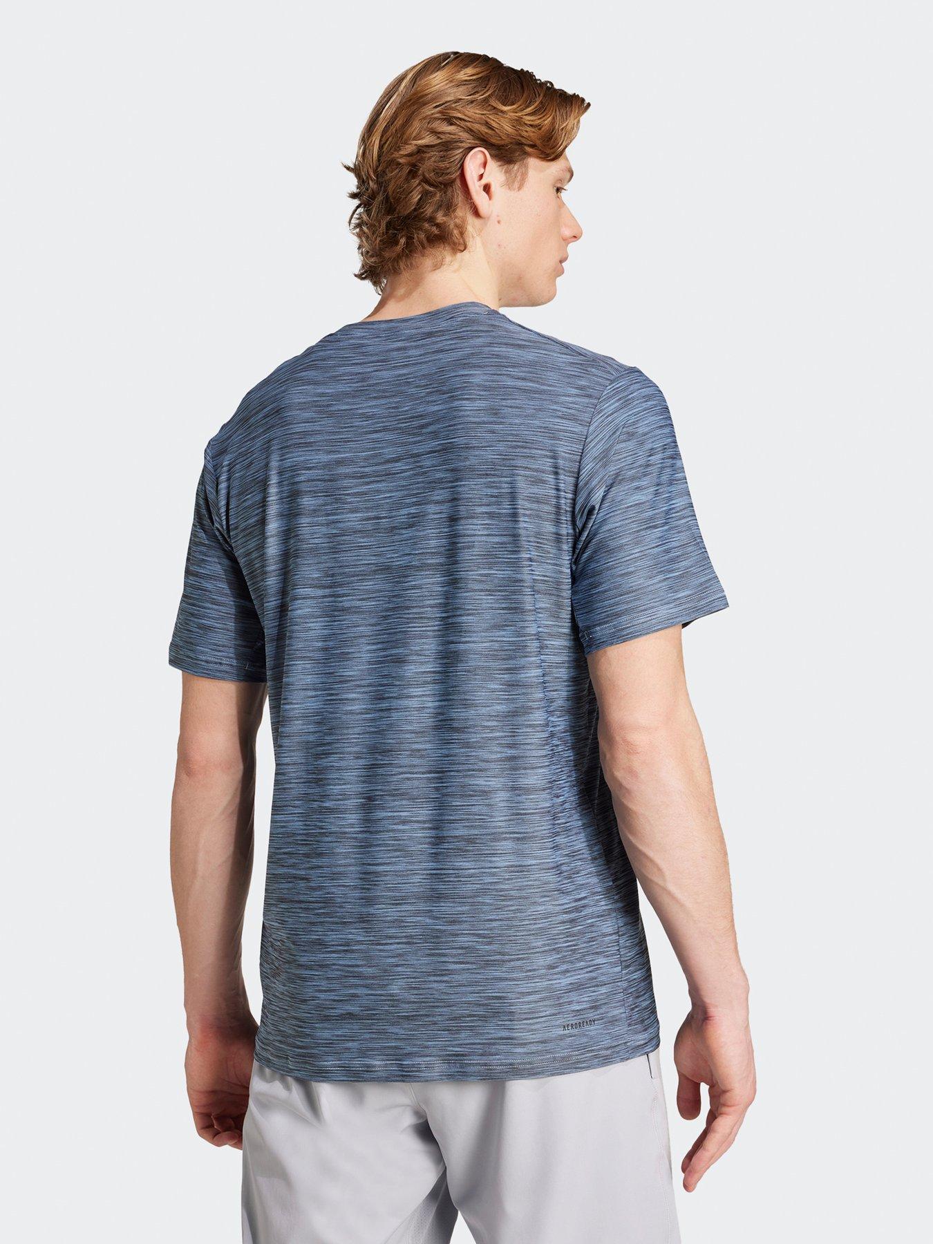 adidas-mens-training-essentials-stretch-t-shirt-bluestillFront
