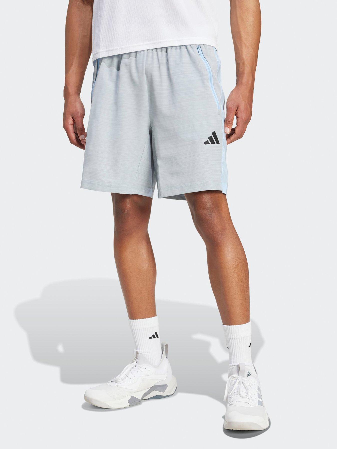 adidas Mens Training Essentials Woven Melange 7Inch Shorts - Blue